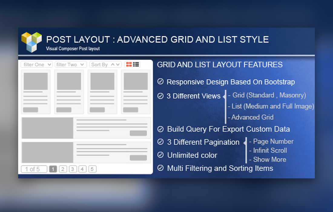 Advance Post Grid/List for Visual Composer plugin cover image