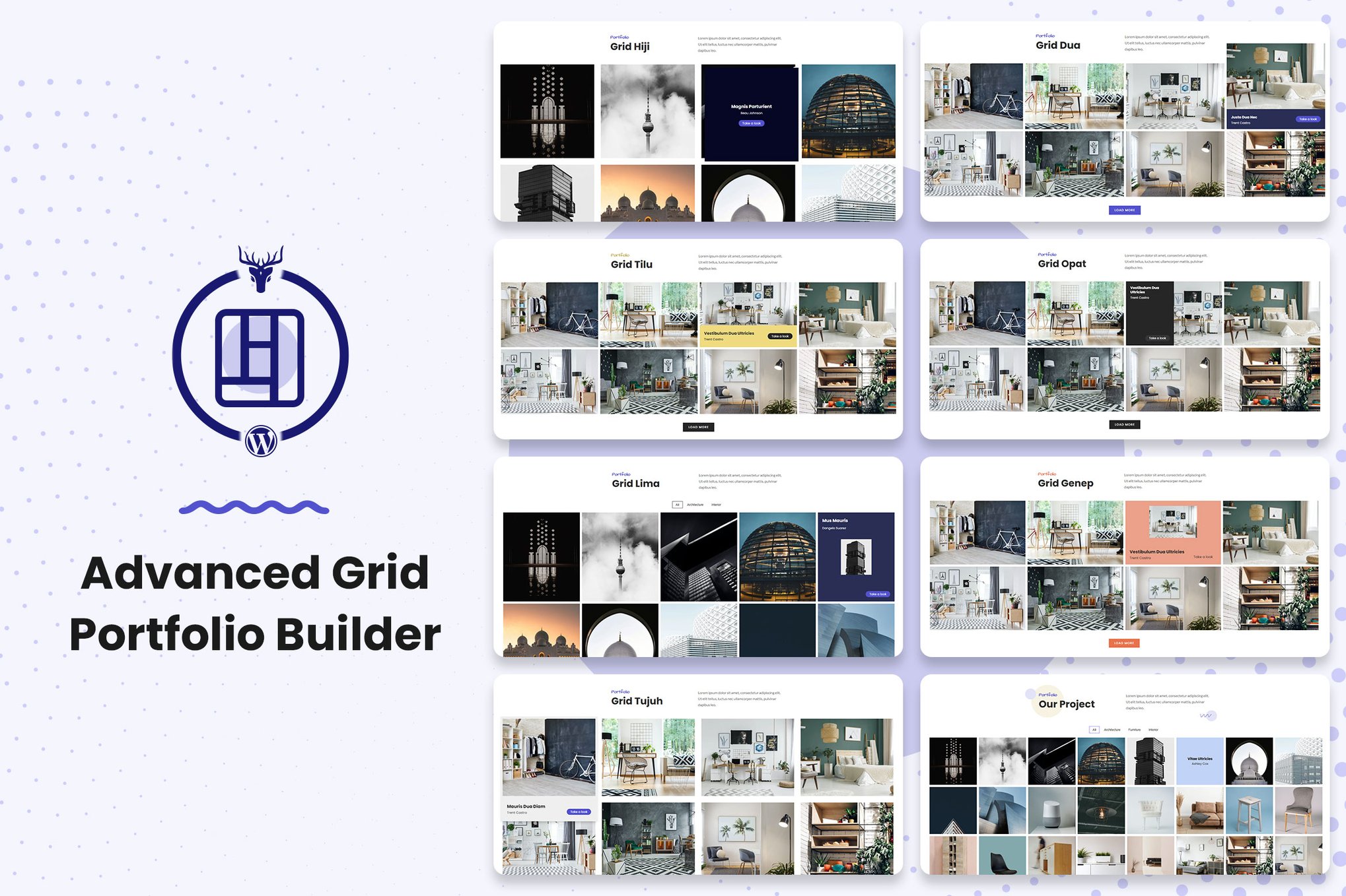 Advanced Grid Portfolio Builder plugin cover image