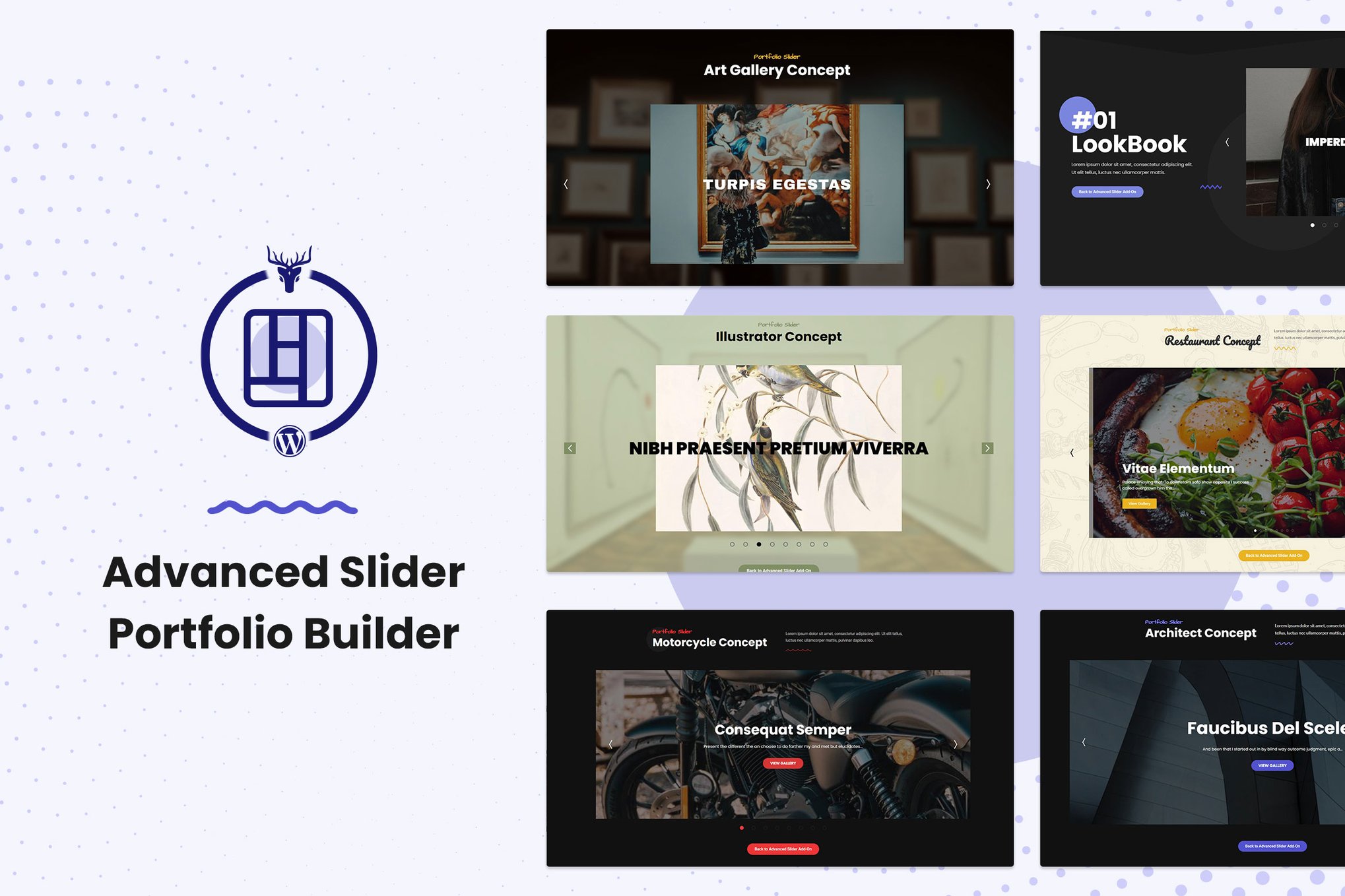 Advanced Slider Portfolio Builder plugin cover image