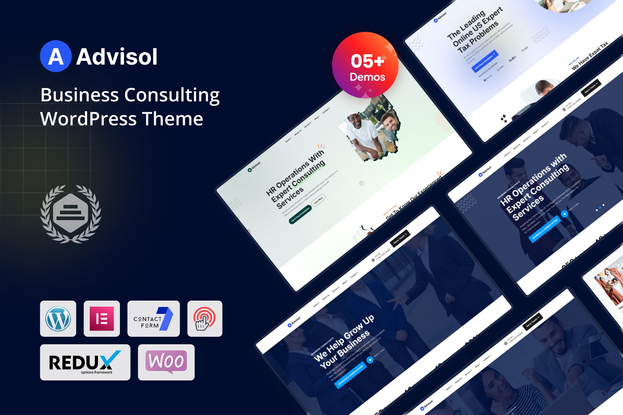 Advisol - Business Consulting WordPress Theme theme cover image