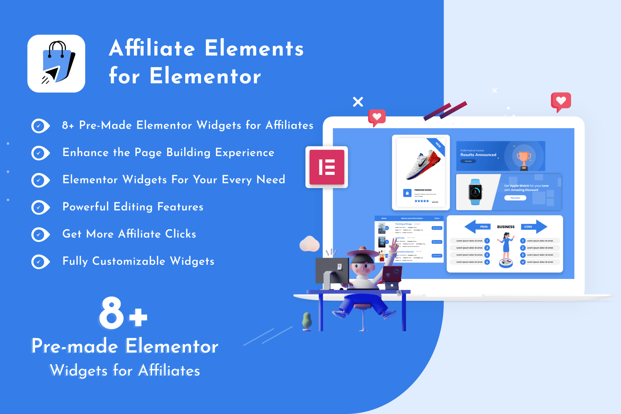 Affiliate Elements for Elementor plugin cover image