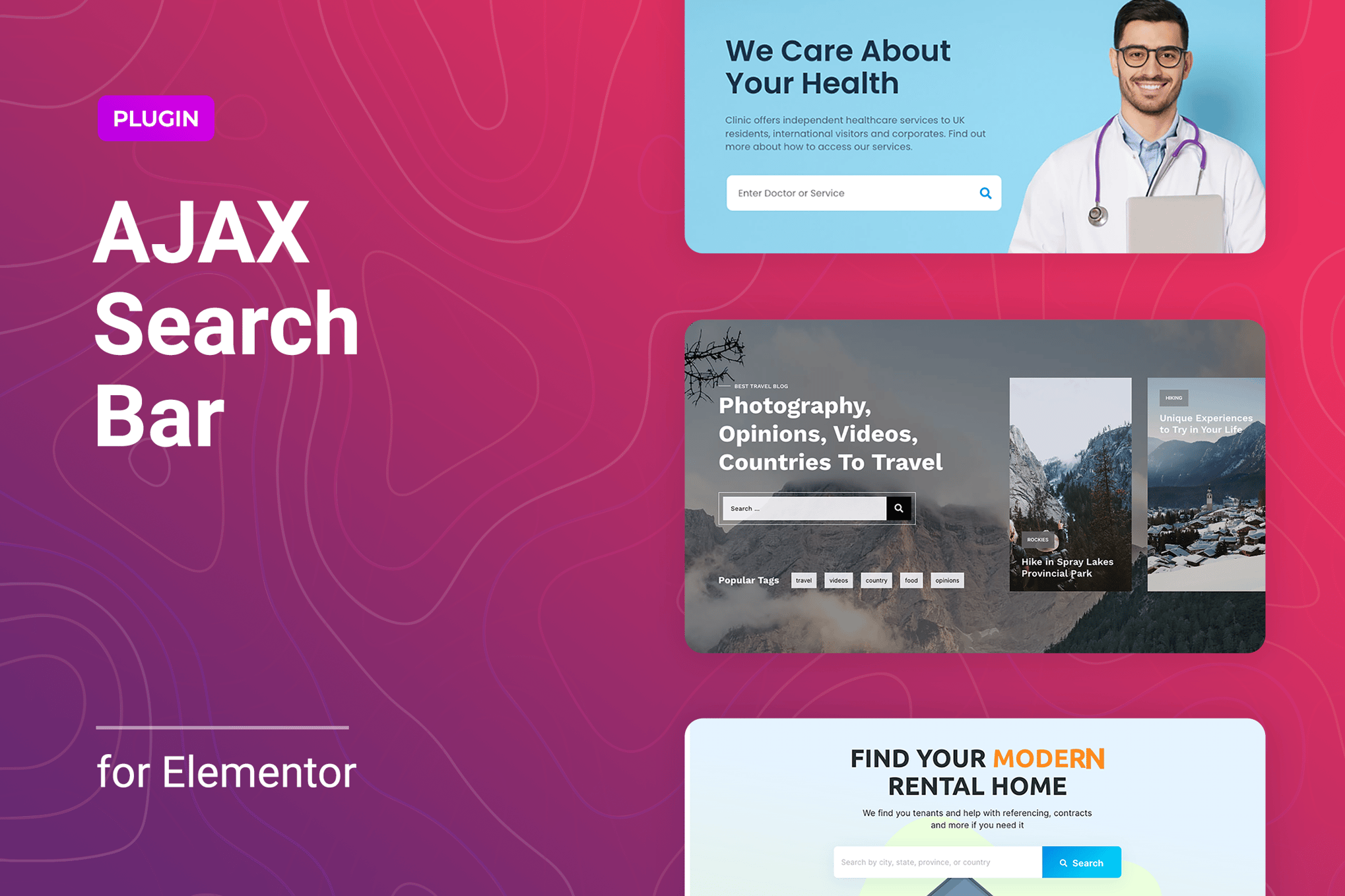 Ajax Search for Elementor plugin cover image