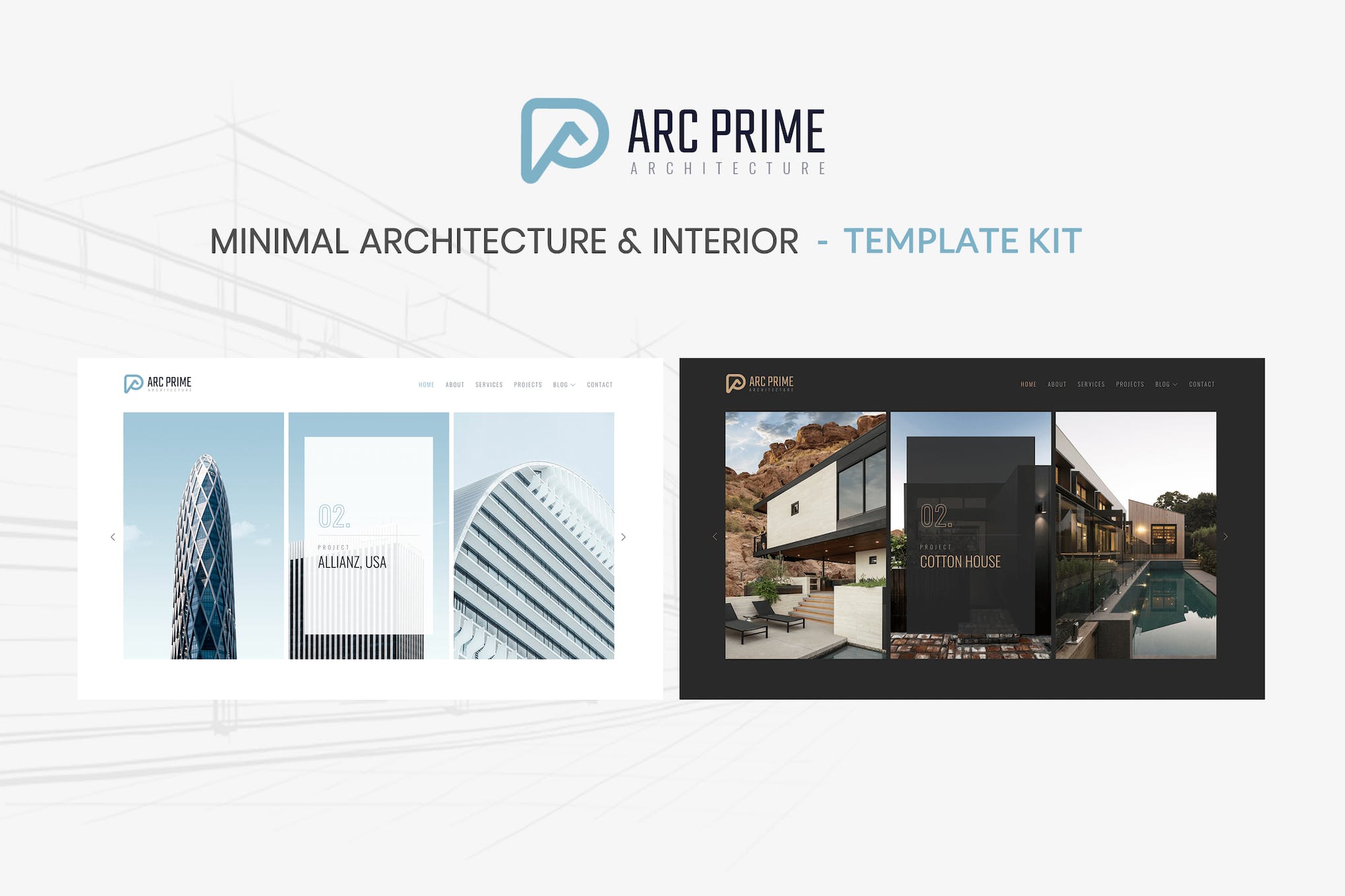 Arc Prime - Architecture Elementor Template Kit template kit cover image