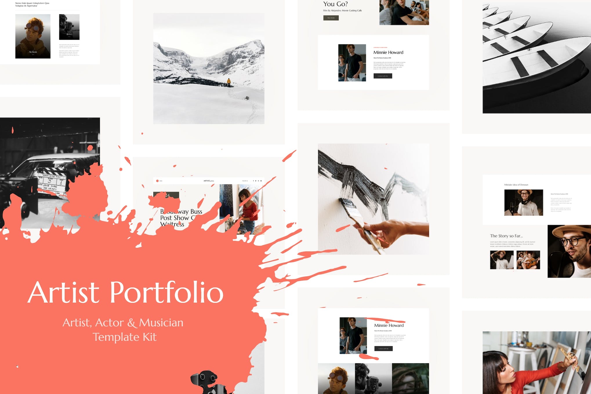 Artisio | Artist, Actor & Musician Elementor Template Kit template kit cover image