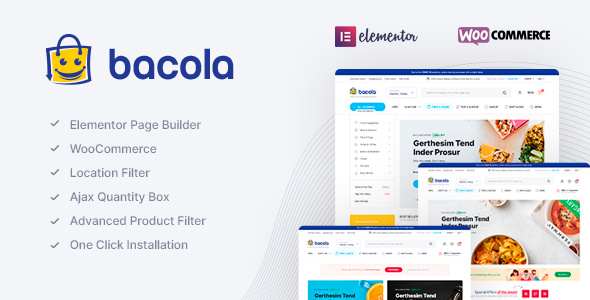 Bacola - Grocery Store and Food eCommerce Theme theme cover image