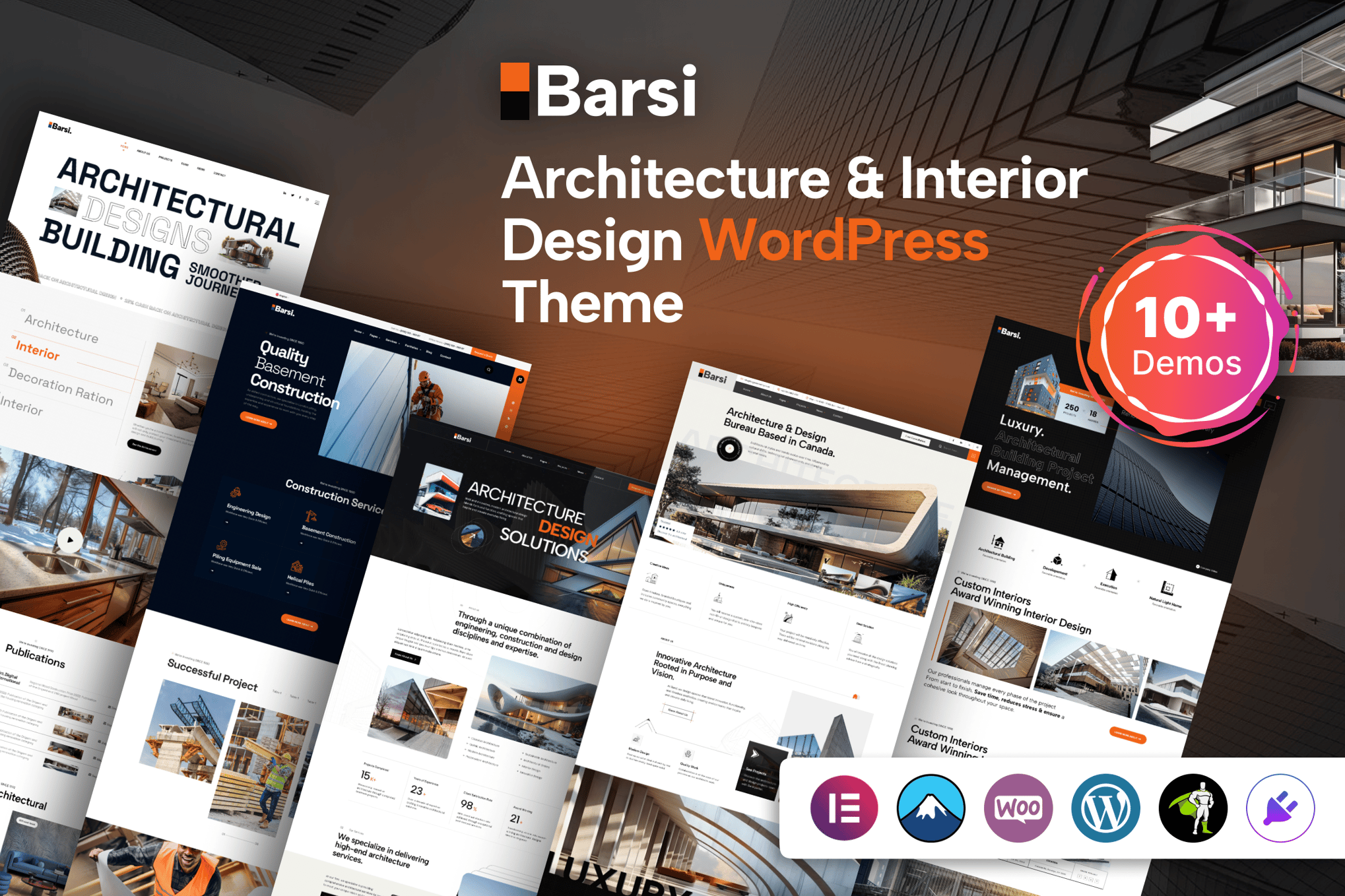 Barsi - Architecture & Interior WordPress Theme theme cover image
