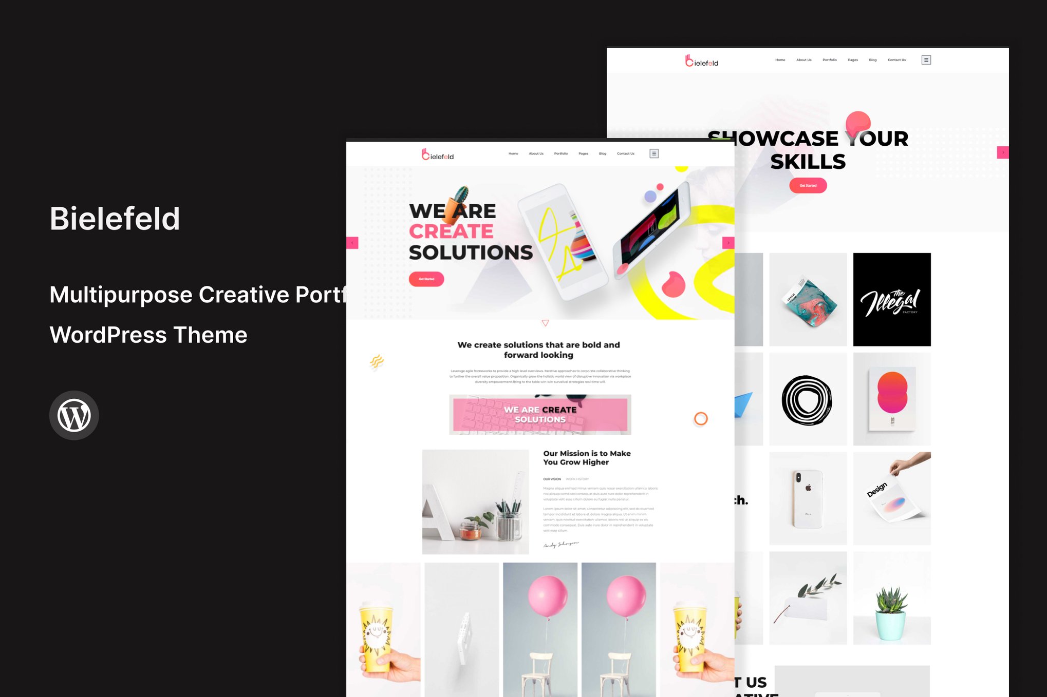 Bielefeld - Creative Portfolio WordPress Theme theme cover image