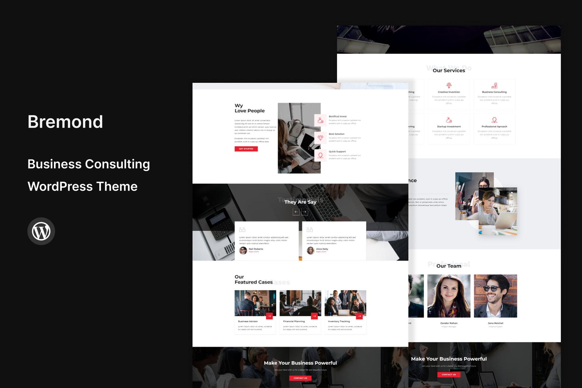 Bremond - Business Consulting WordPress Theme theme cover image