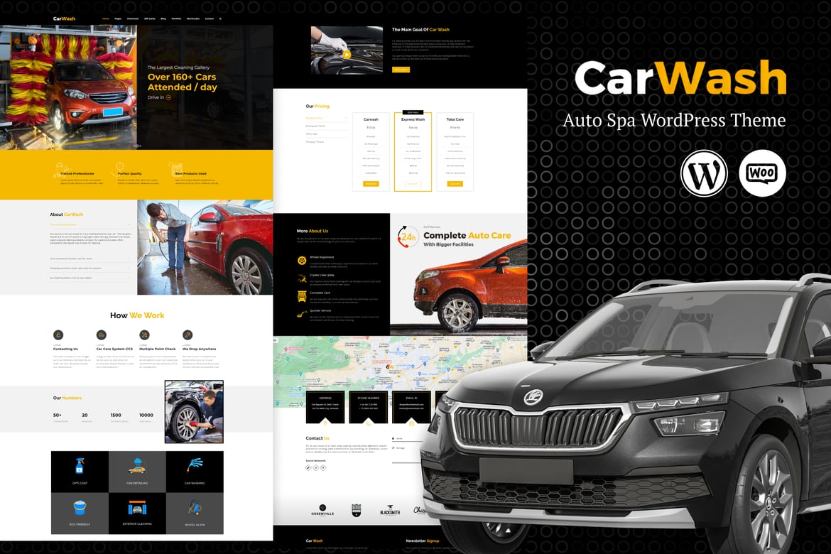 Car Wash – Auto Spa WordPress Theme theme cover image