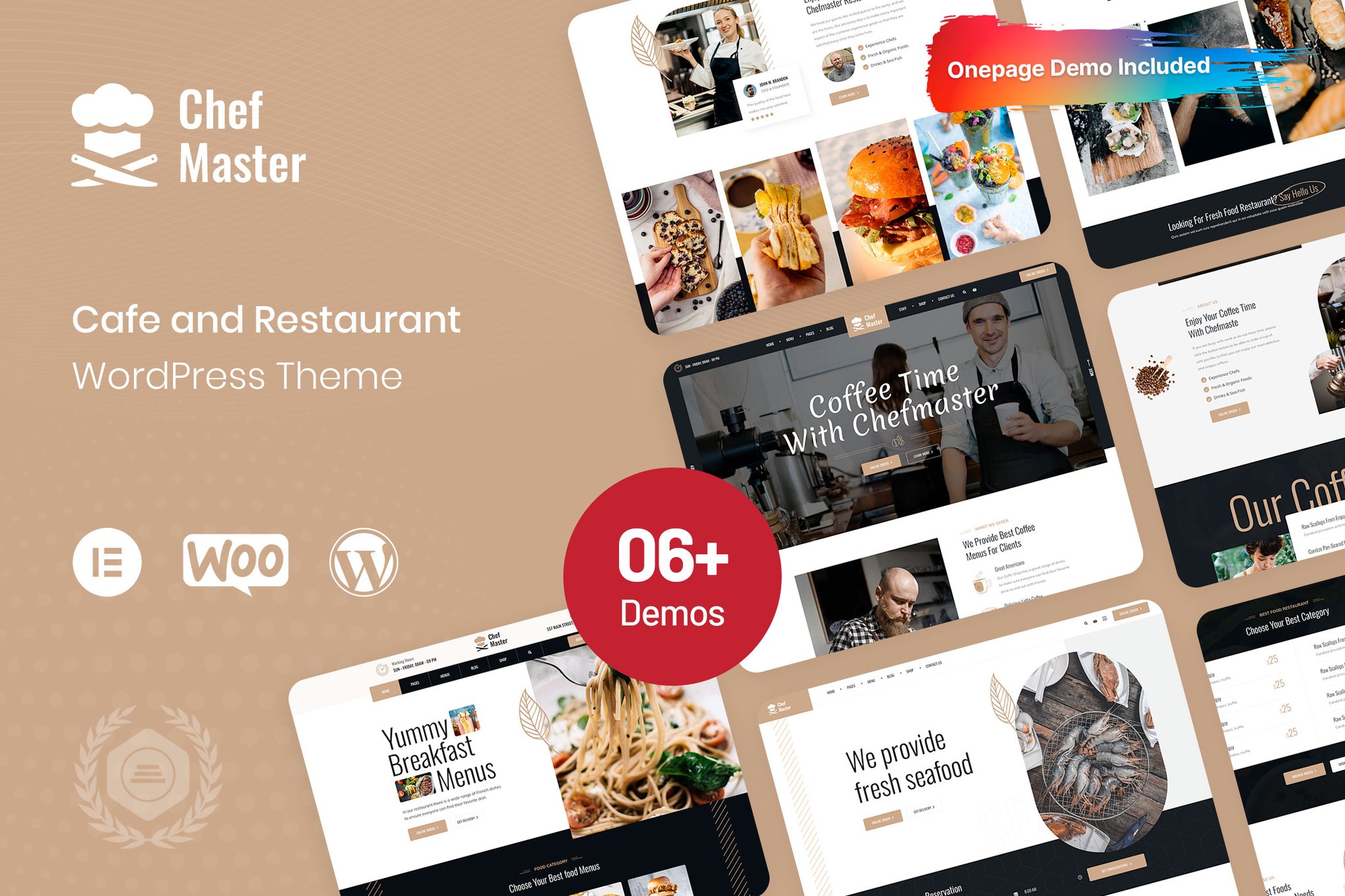 Chefmaster - Restaurant WordPress Theme theme cover image
