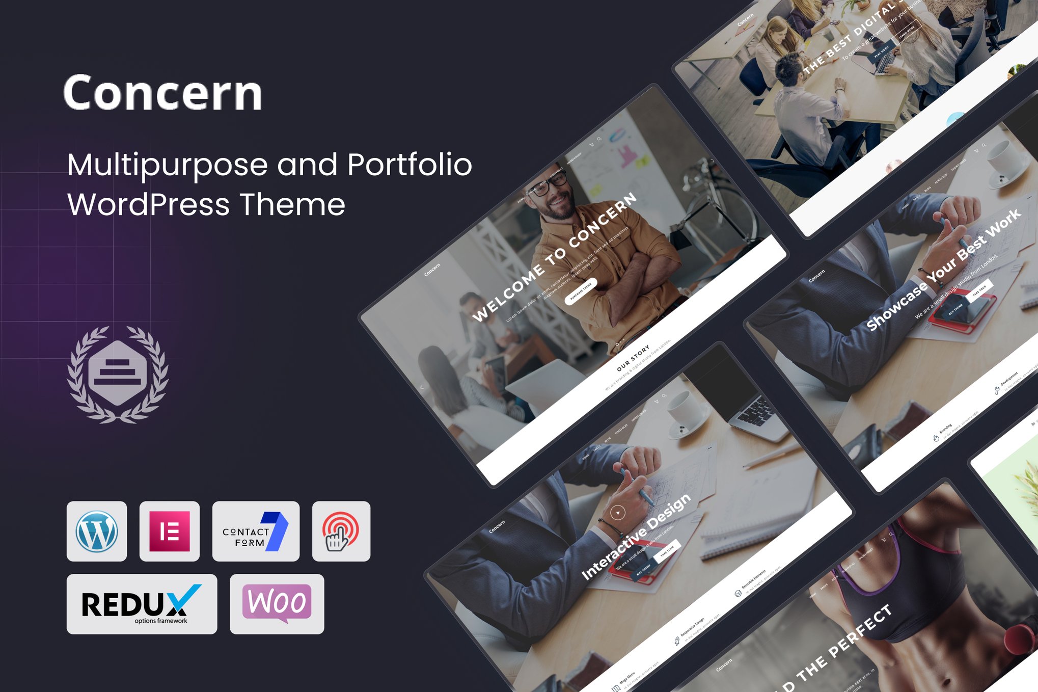 Concern - Multipurpose and Portfolio WordPress theme cover image