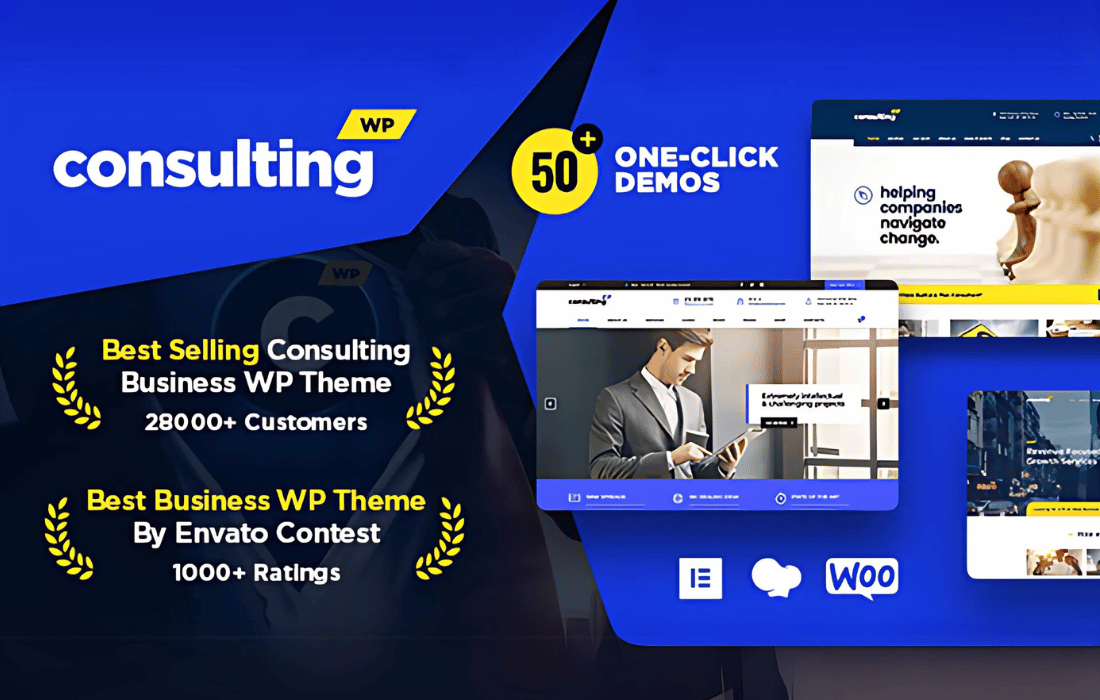 Consulting - Business, Finance WordPress Theme theme cover image