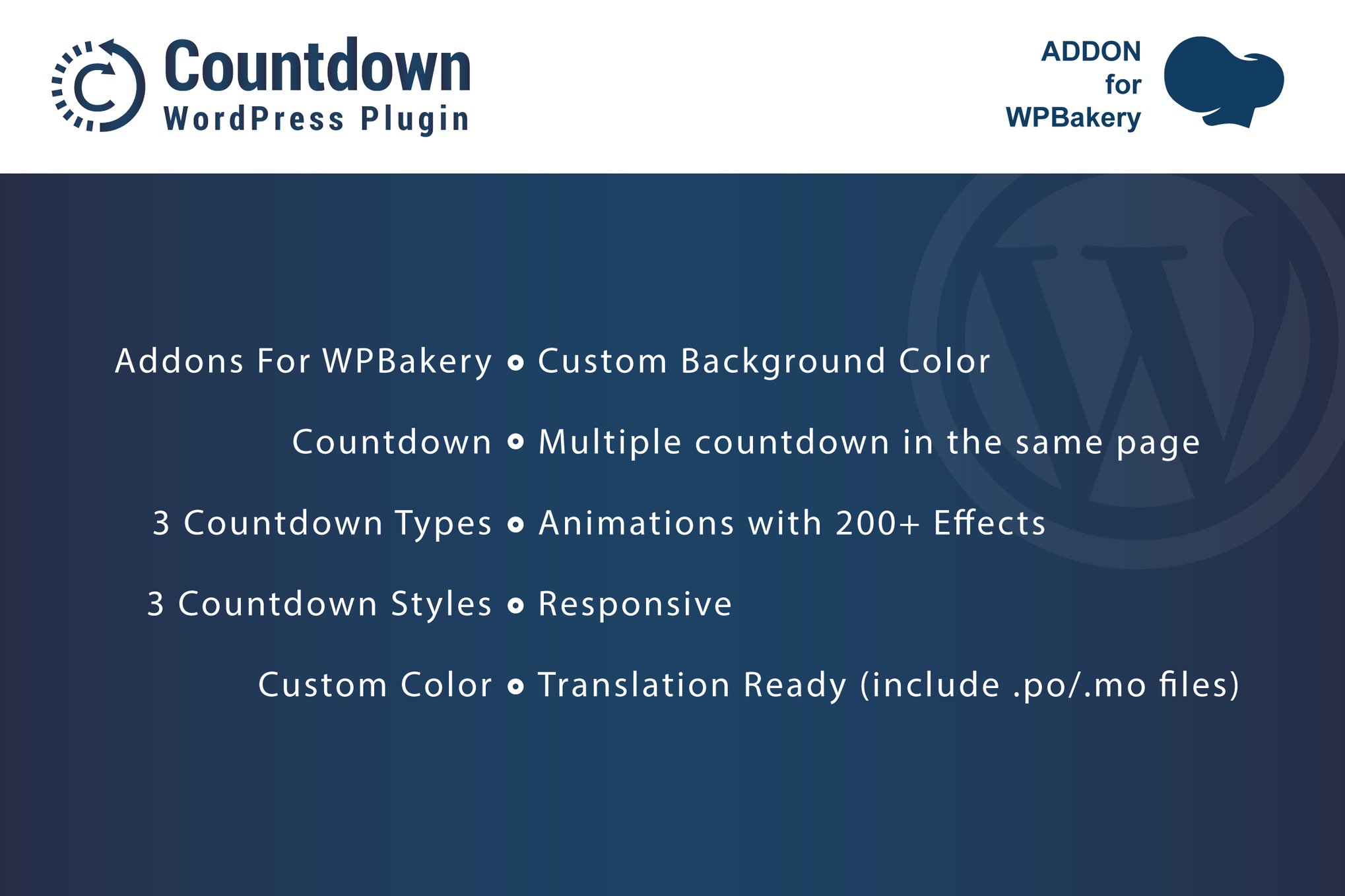 Countdown - Addons for WPBakery Page Builder plugin cover image