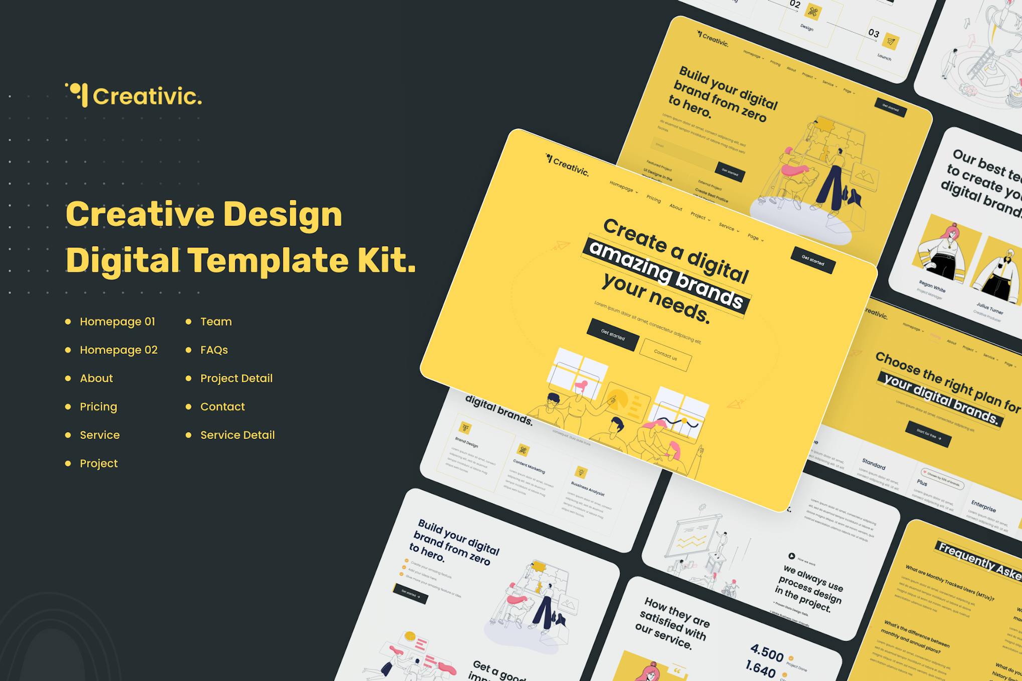 Creativic - Creative Agency Elementor Template Kit template kit cover image