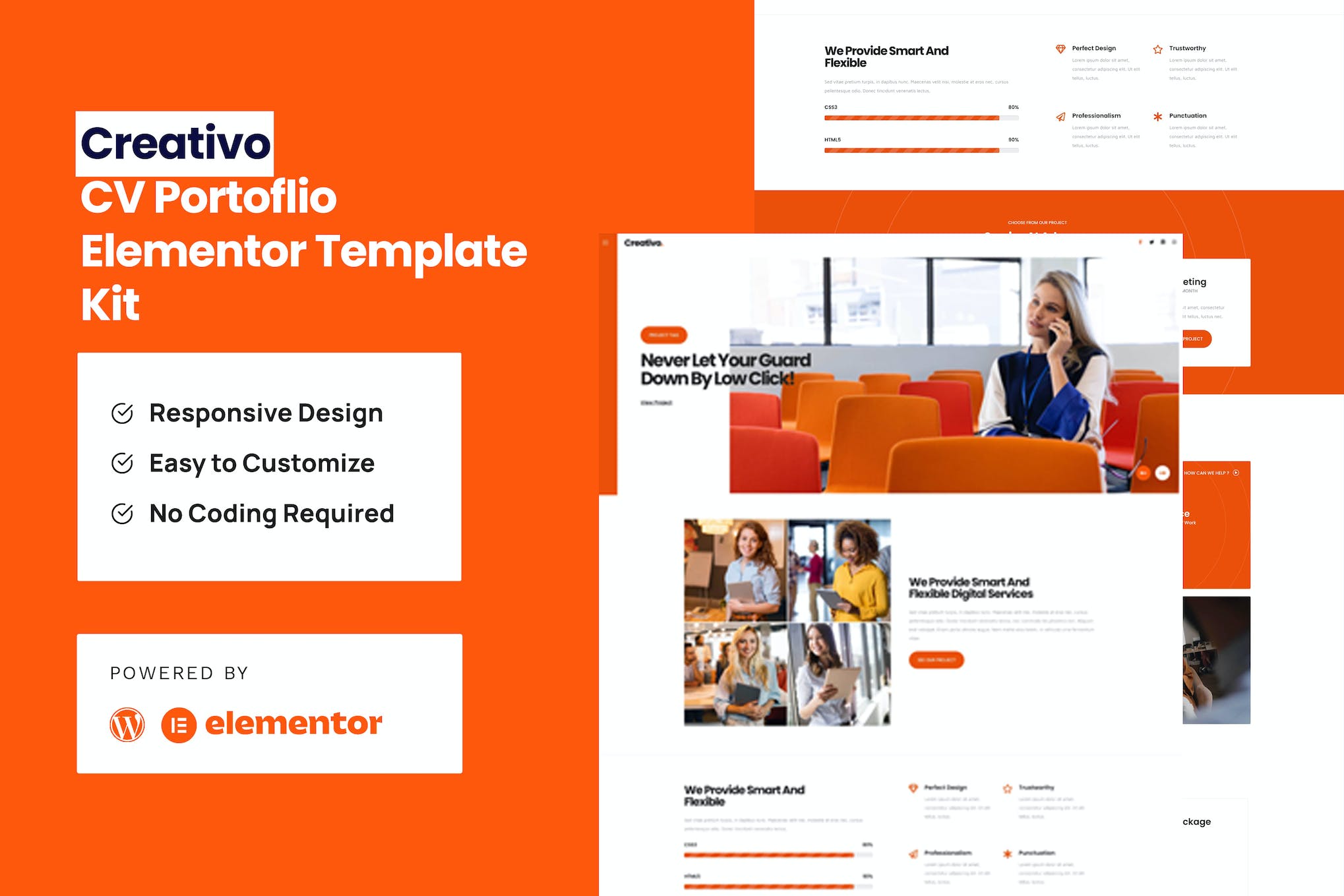 Creativo - Creative Agency Elementor Template Kit template kit cover image