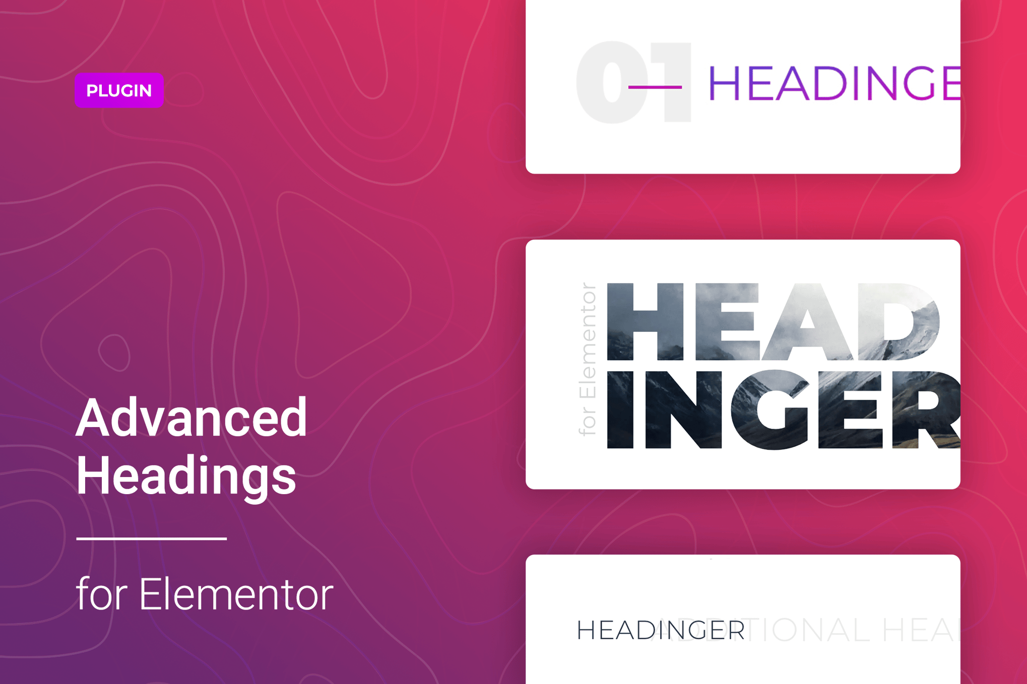 Customizable heading for Elementor plugin cover image