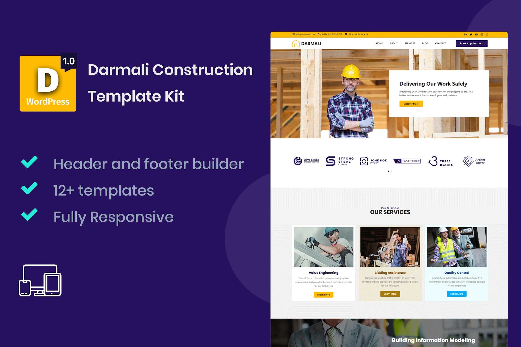 Darmali - Construction Template Kit template kit cover image