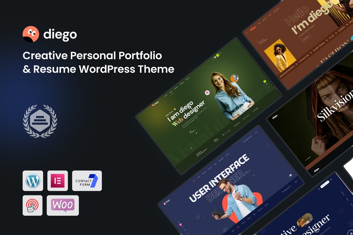 Diego – Creative Portfolio WordPress Theme theme cover image