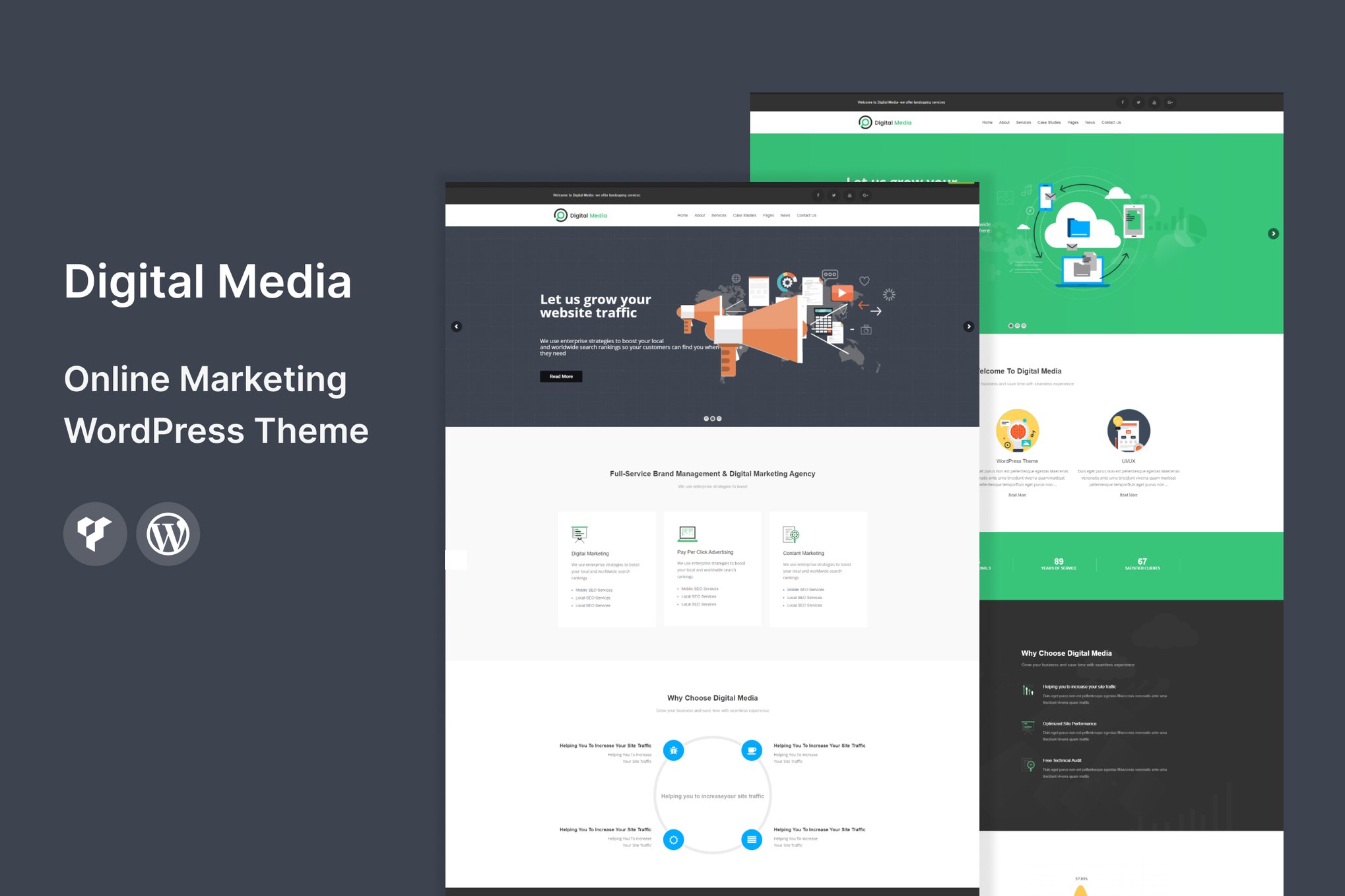 Digital Media - Online Marketing WordPress Theme theme cover image