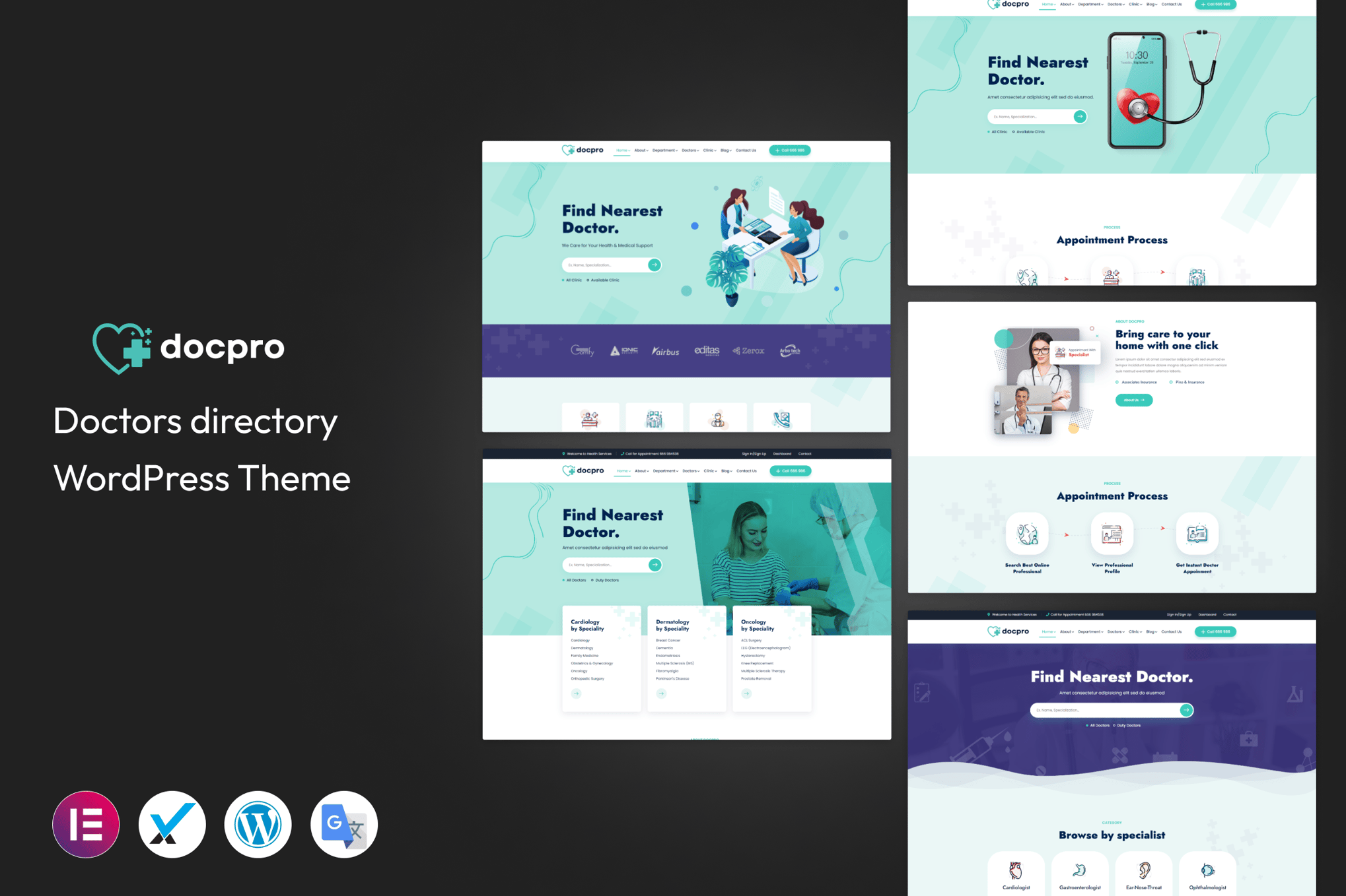 Docpro - Doctors directory WordPress Theme theme cover image