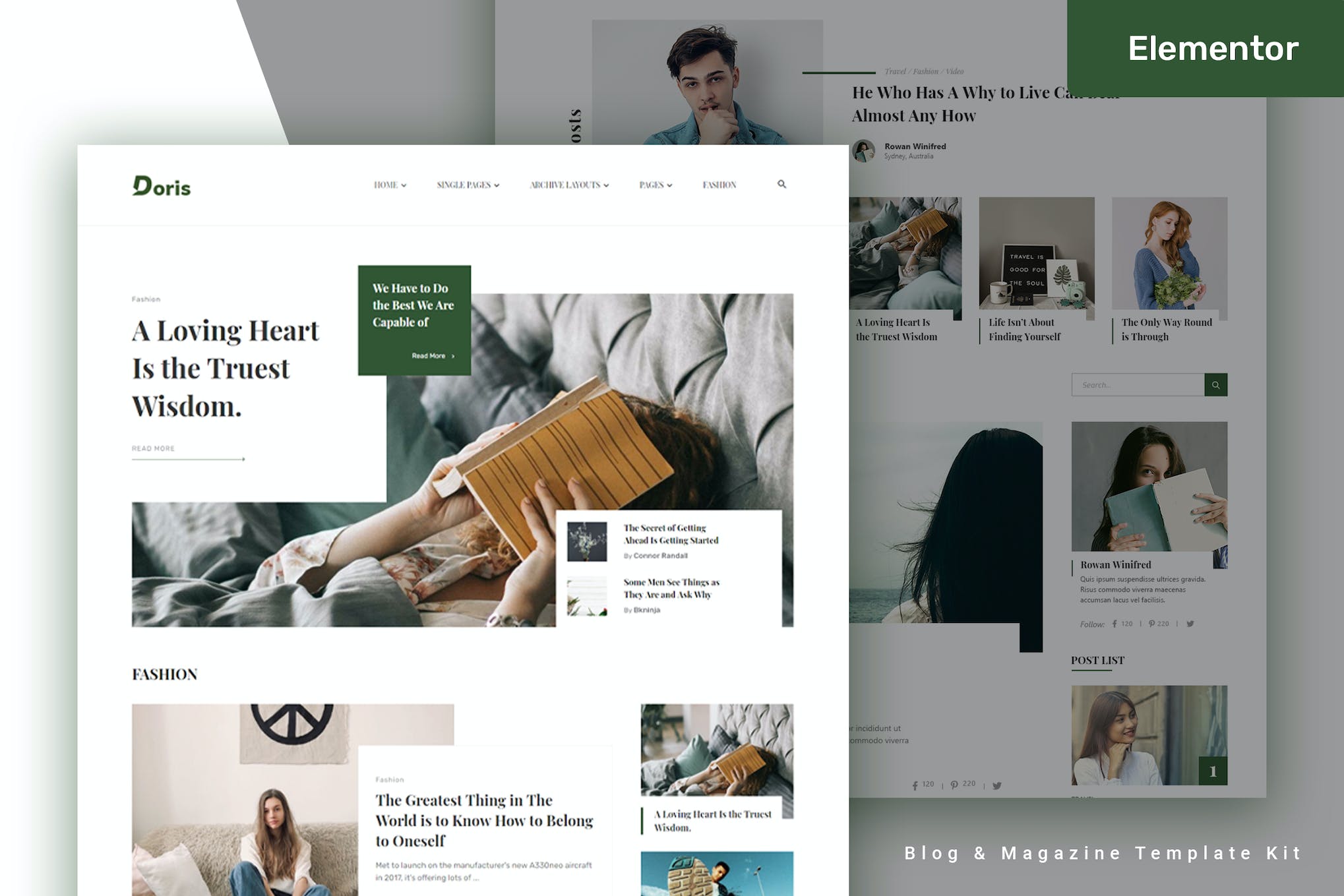 Doris - Blog & Magazine Template Kit template kit cover image