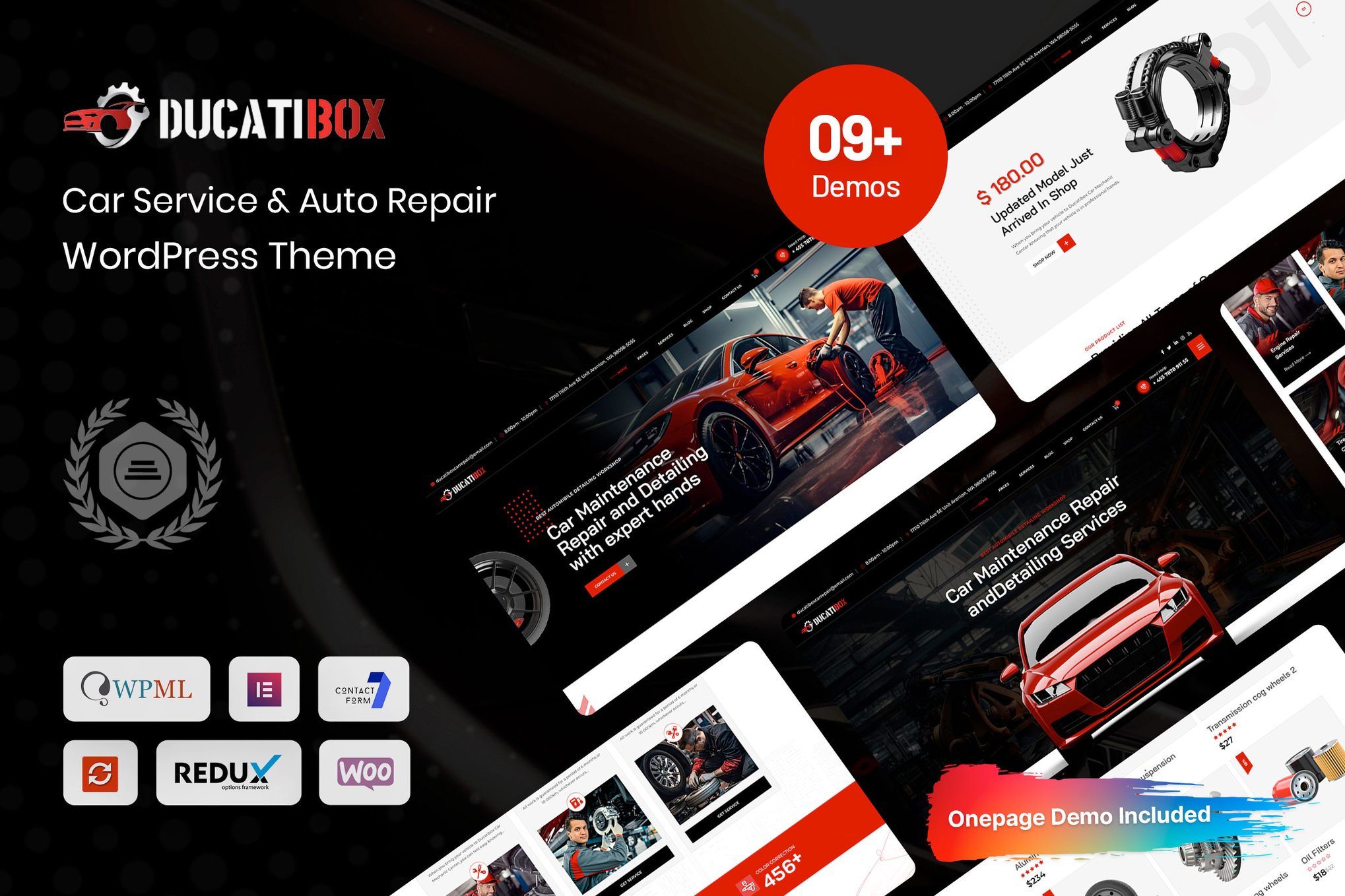 Ducatibox - Car Service & Auto Repair Theme theme cover image