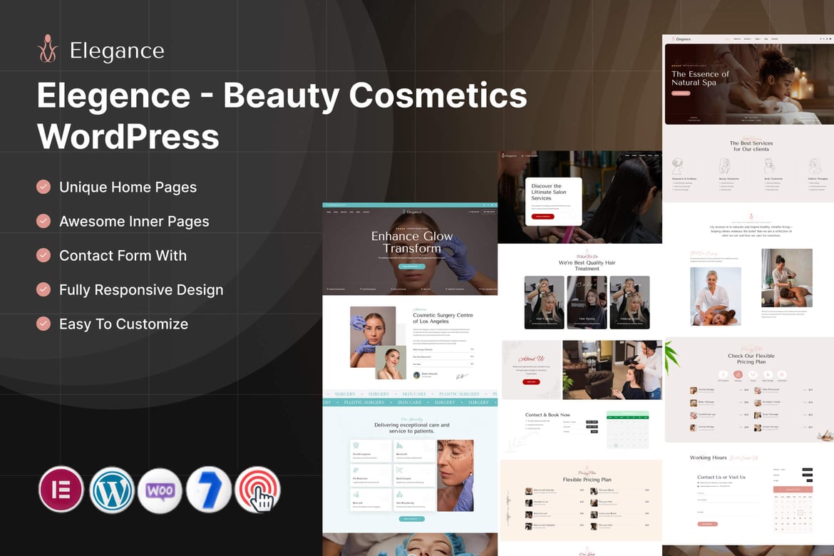 Elegence – Beauty Cosmetics WordPress theme cover image