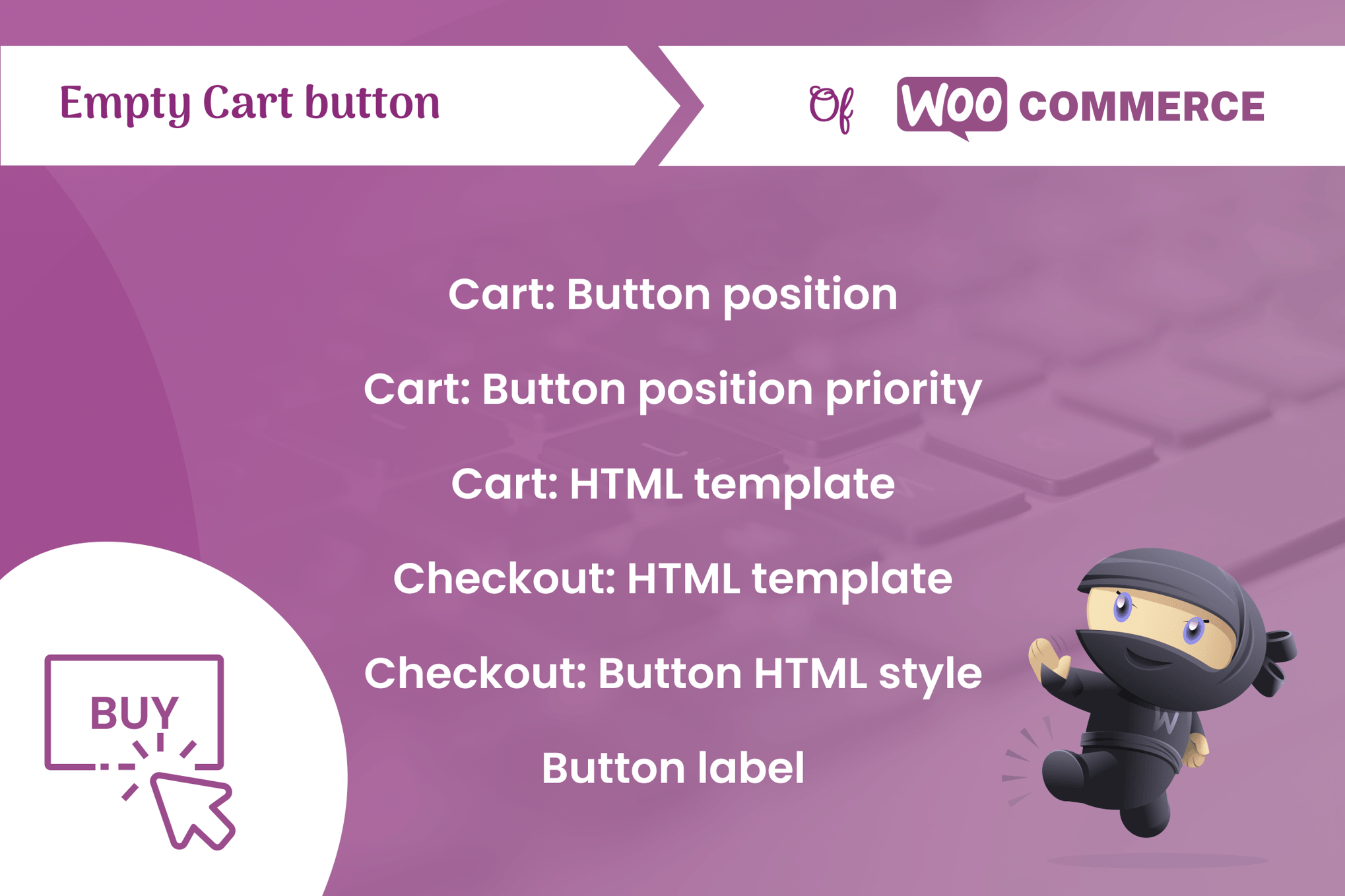 Empty Cart Button Pro for WooCommerce plugin cover image