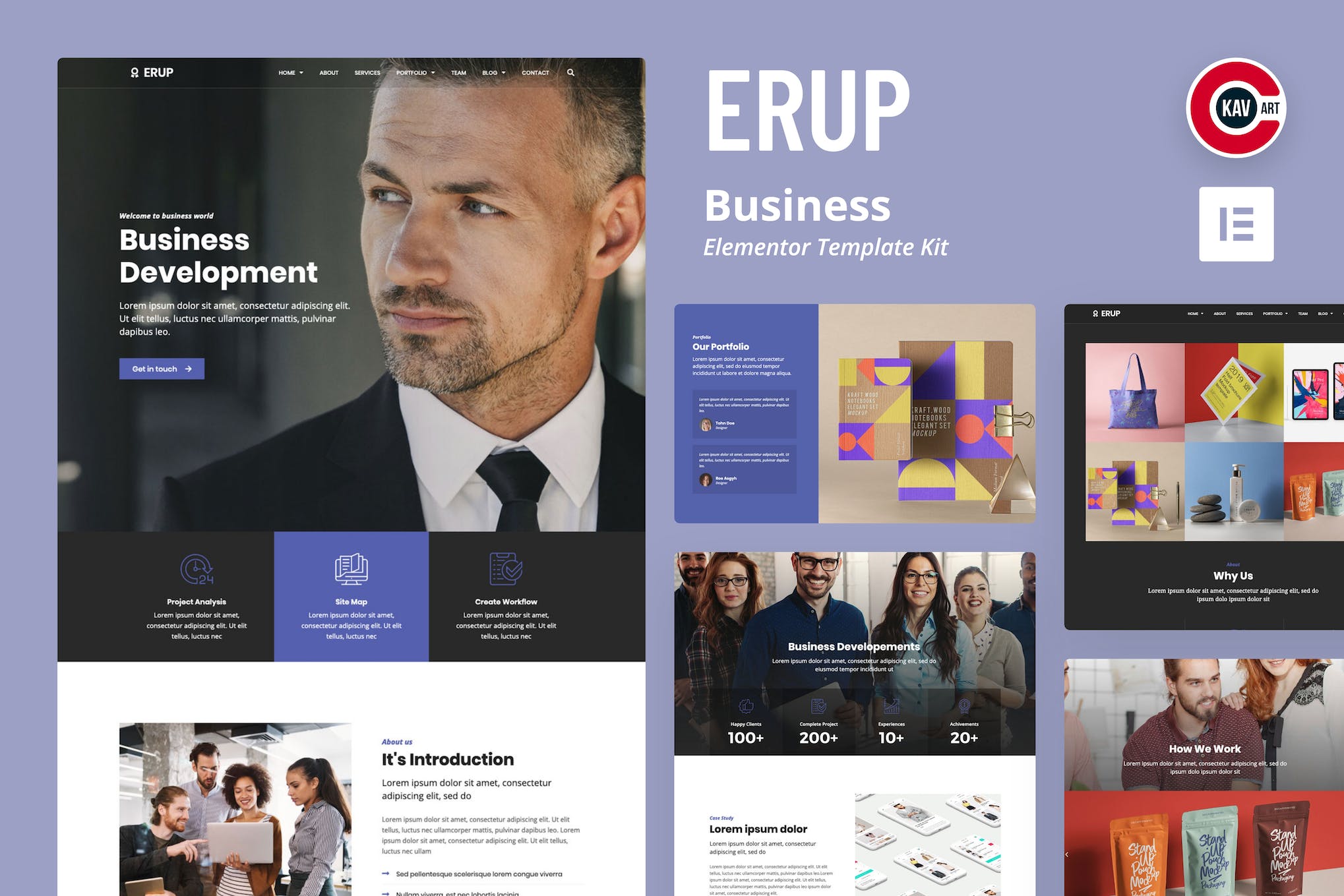Erup - Business Elementor Template Kit template kit cover image