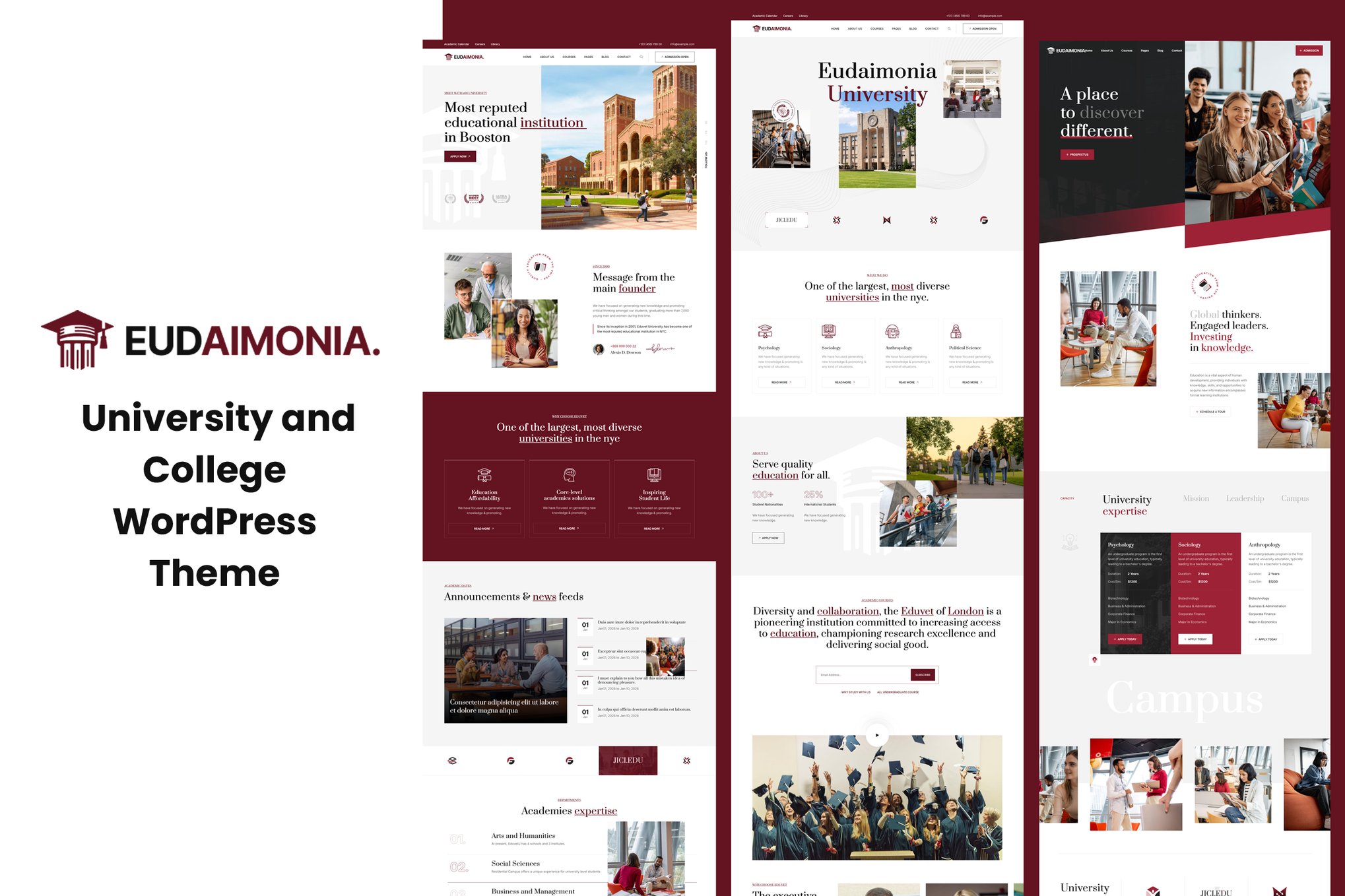Eudaimonia - University and College WordPress Theme theme cover image