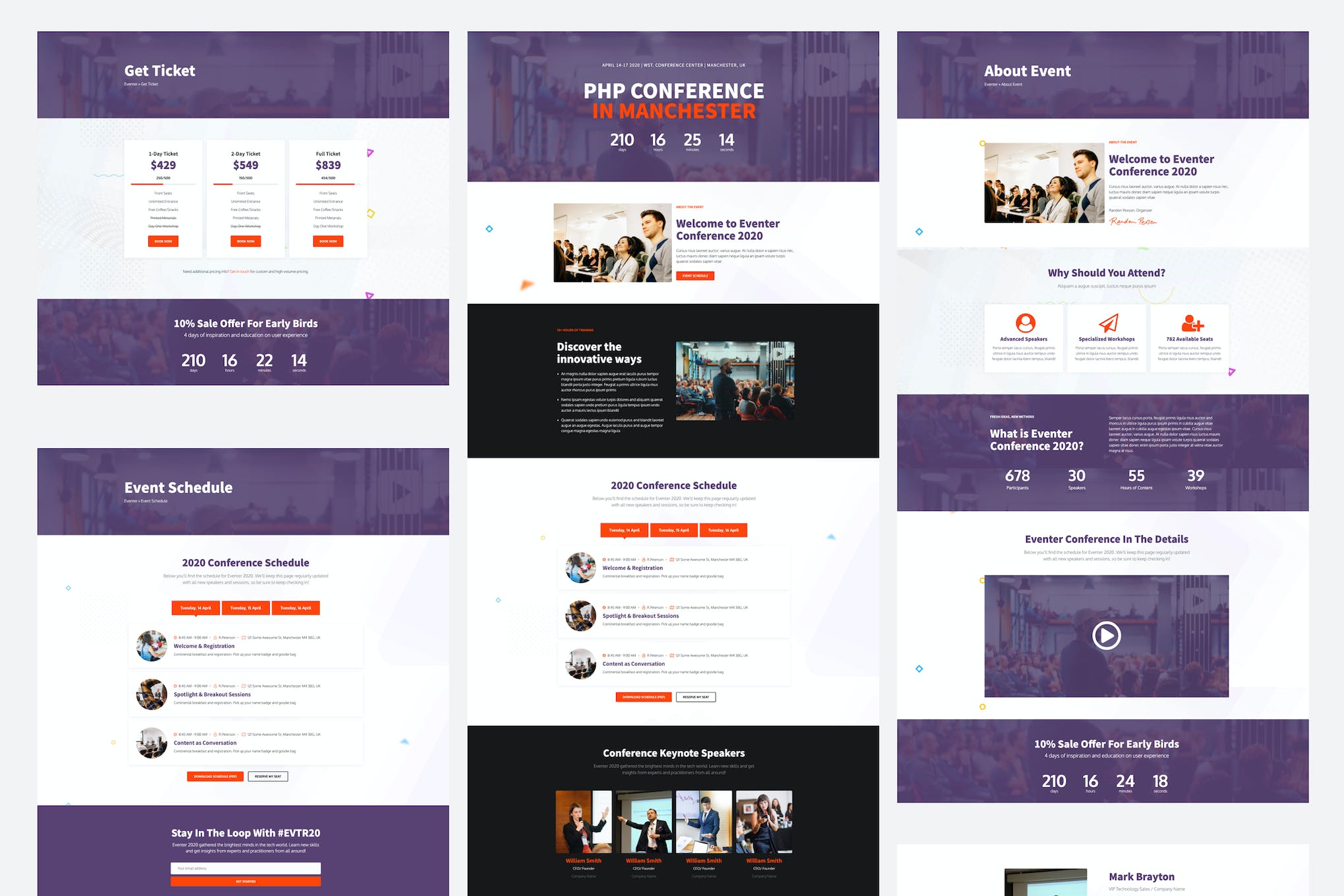 Eventer - Meetup & Conference Elementor Template Kit template kit cover image
