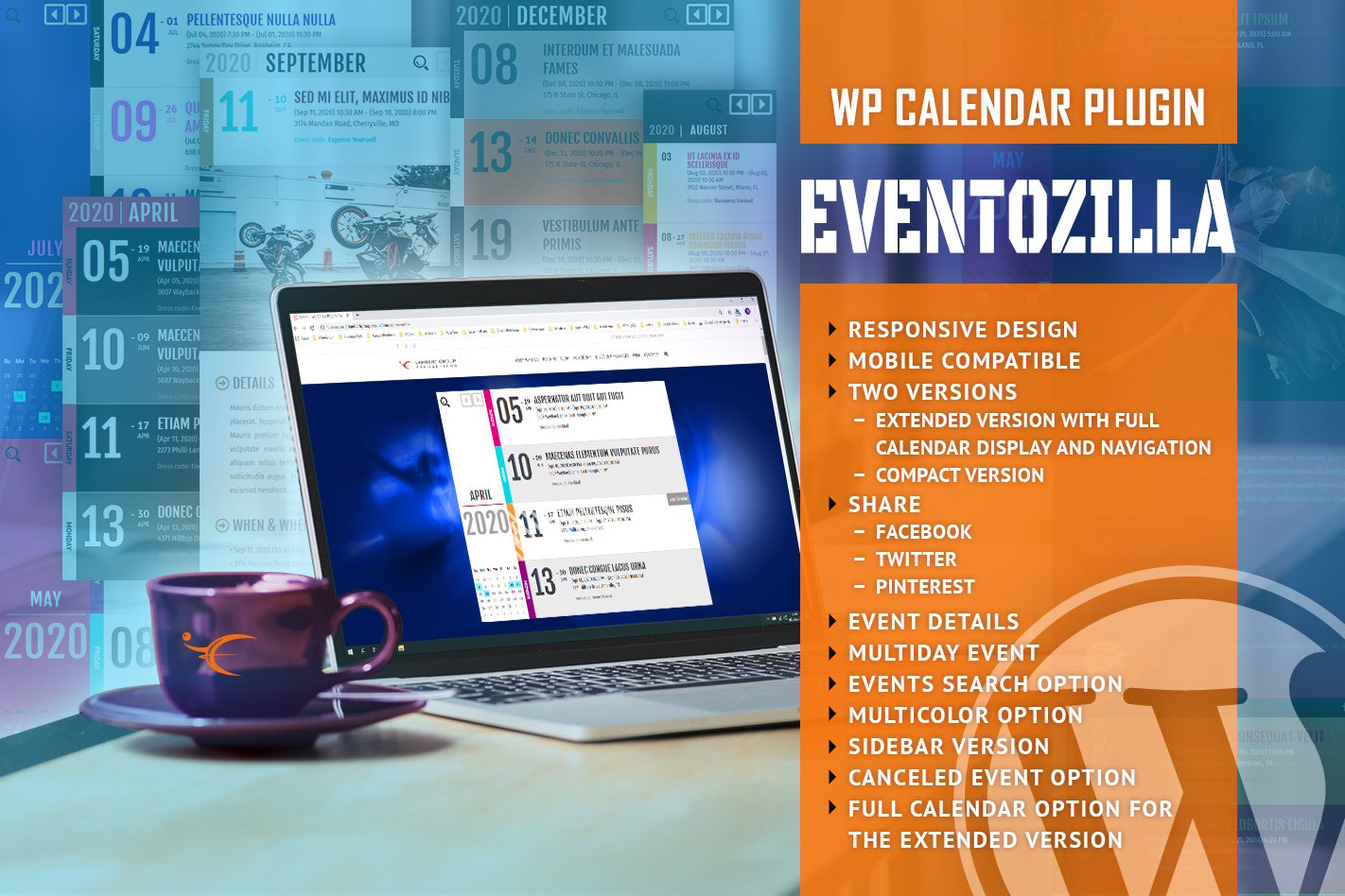 EventoZilla - Event Calendar WordPress Plugin plugin cover image