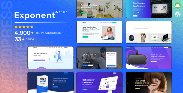 Exponent - Modern Multi-Purpose Business Theme theme cover image
