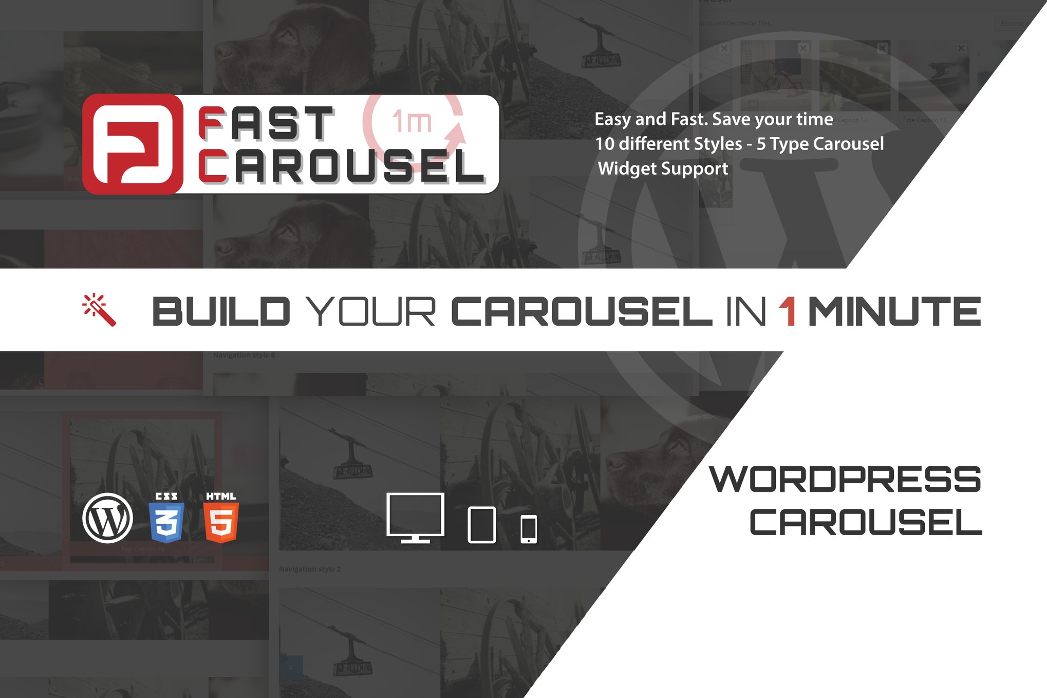 Fast Carousel - Wordpress Premium Plugin plugin cover image