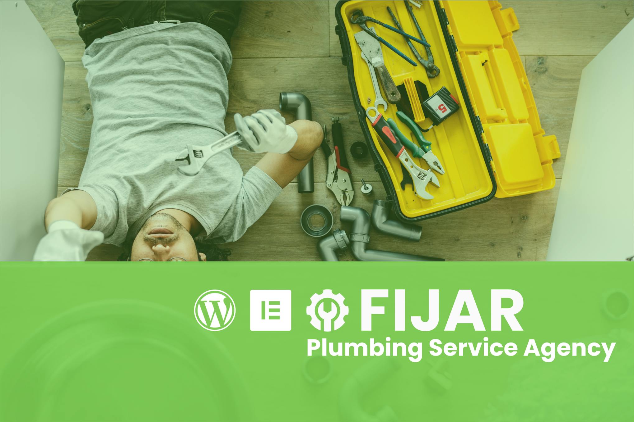Fijar - Plumbing Service Elementor Template Kit template kit cover image
