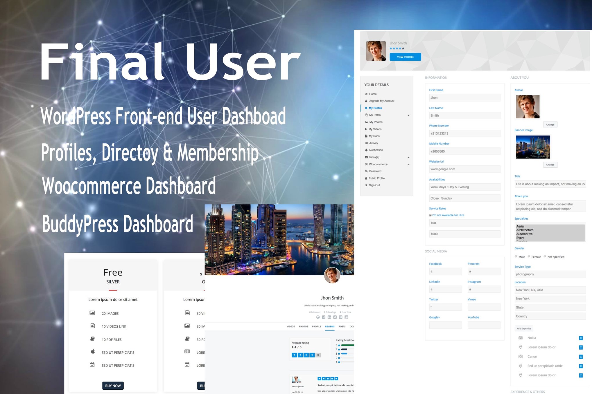 Final User – WP Front-end User Profiles plugin cover image