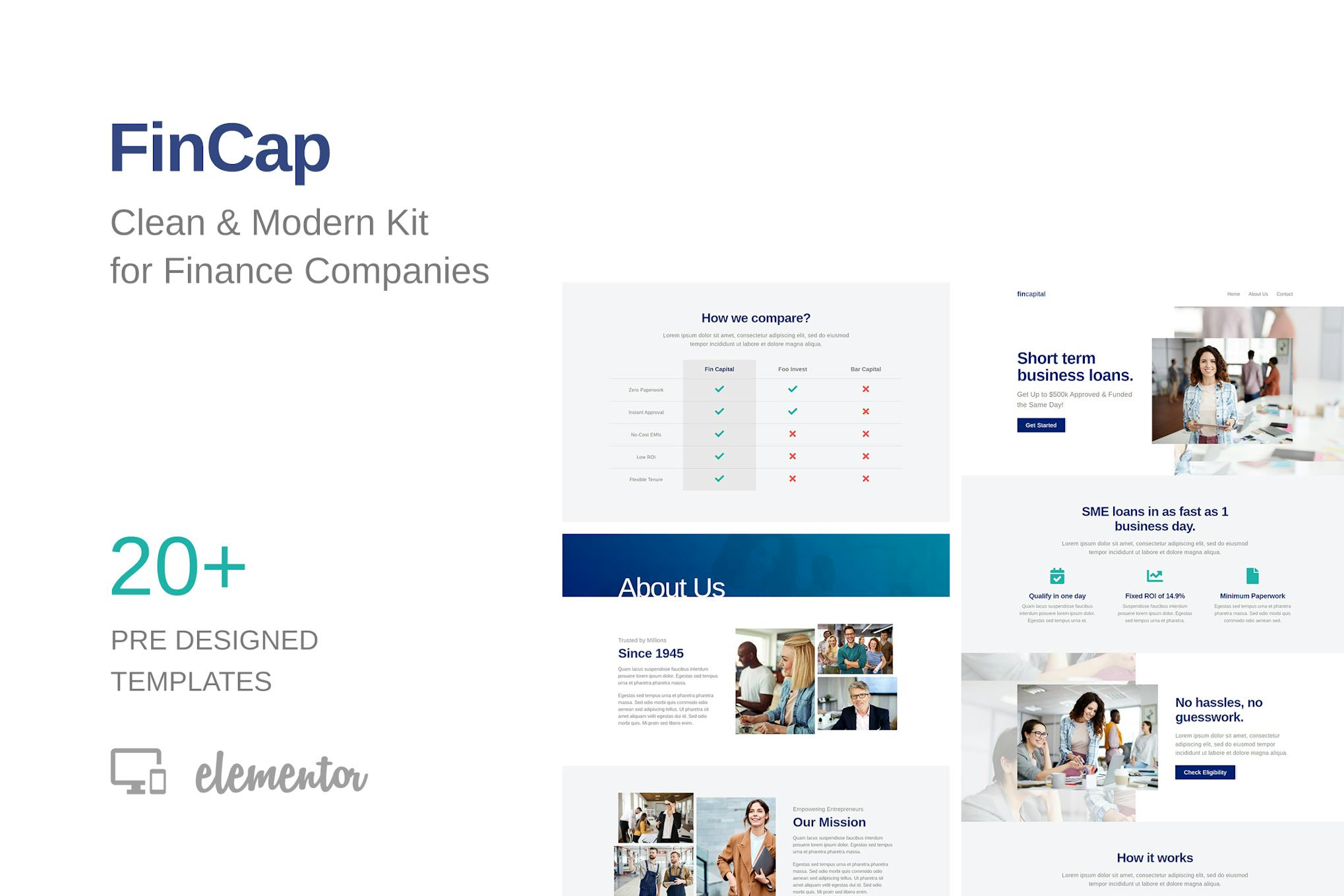 FinCap - Finance Template Kit template kit cover image