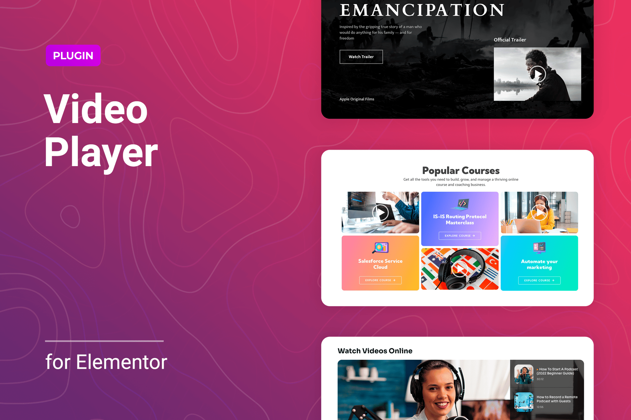 Flexible Video Player for Elementor plugin cover image