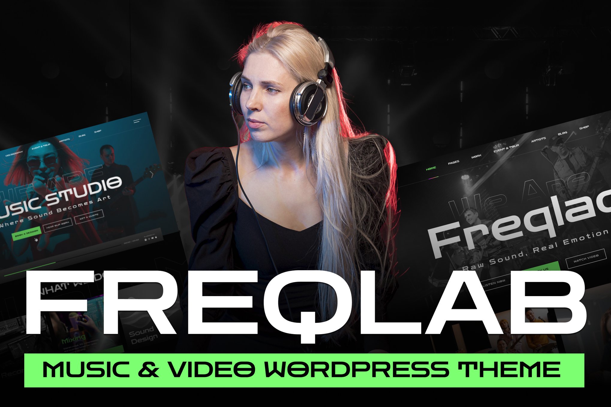 Freqlab - Music & Video WordPress Theme theme cover image