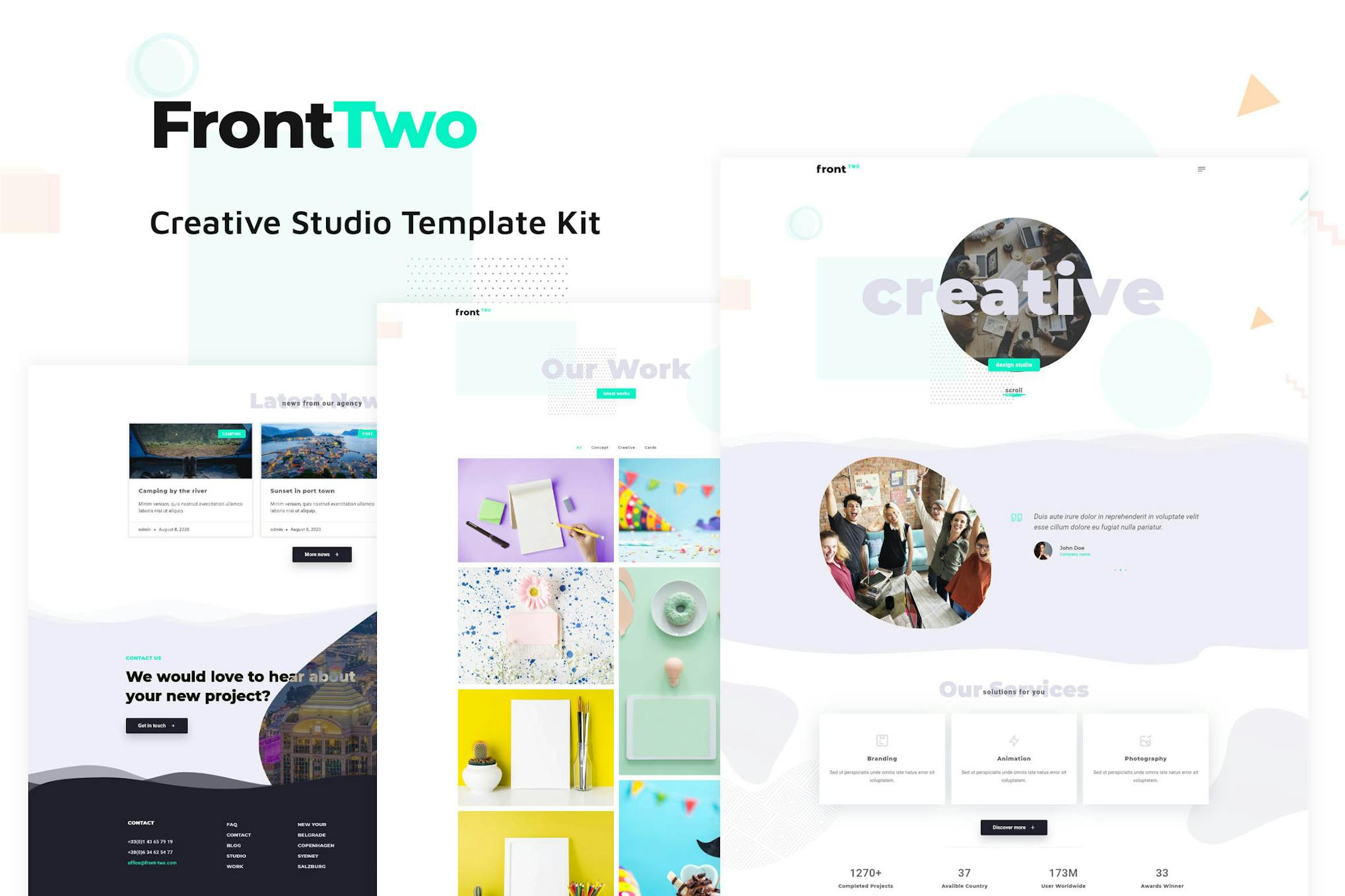 FrontTwo - Creative Studio Template Kit template kit cover image