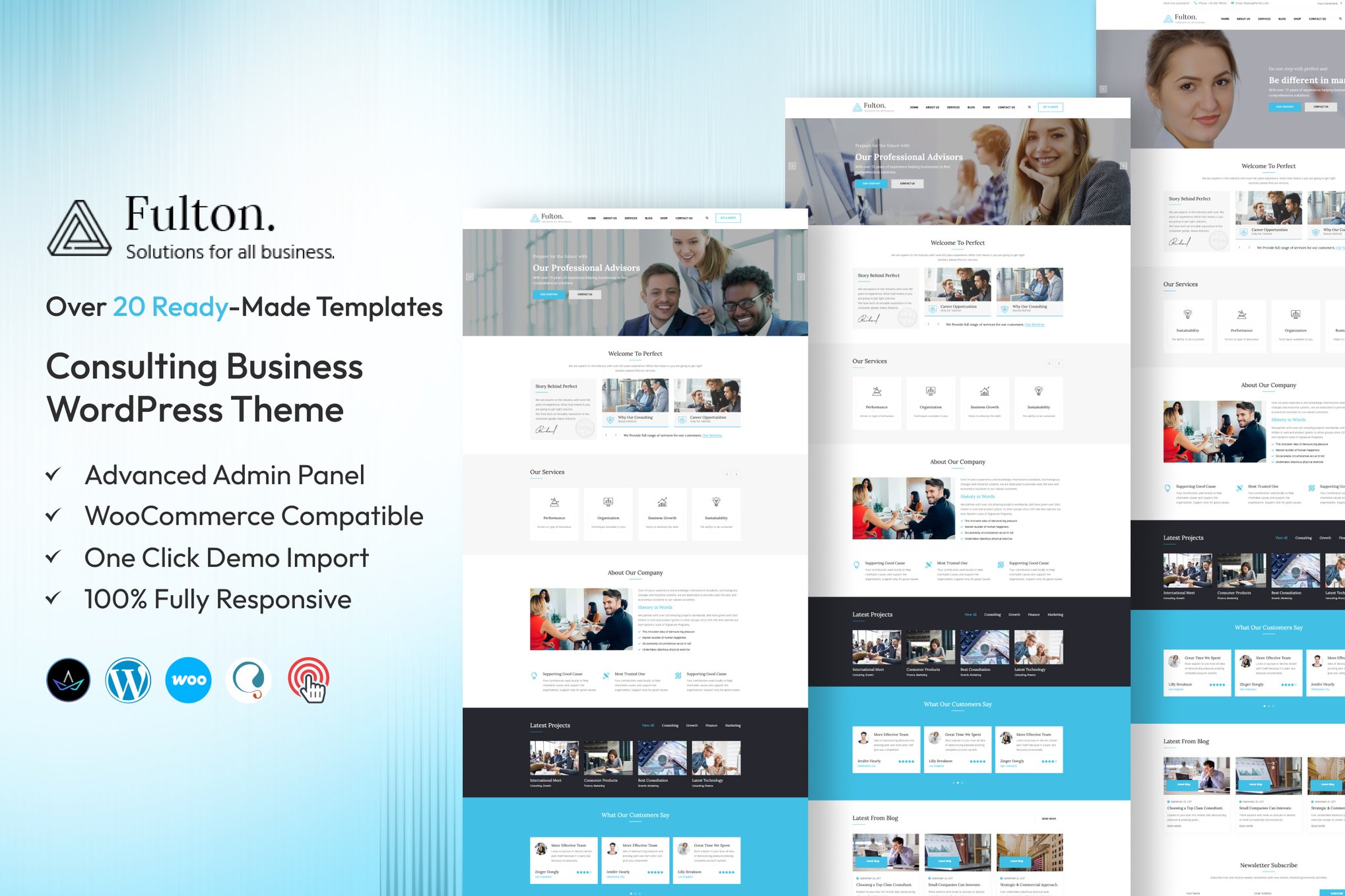 Fulton - Consulting Business WordPress Theme theme cover image