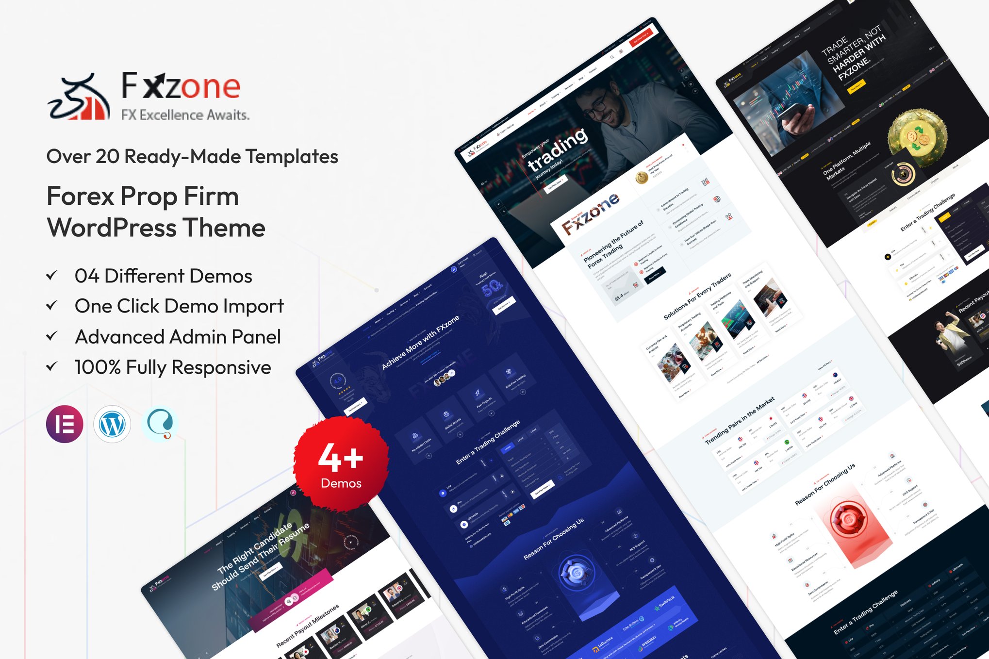 Fxzone - Forex Prop Firm WordPress Theme theme cover image