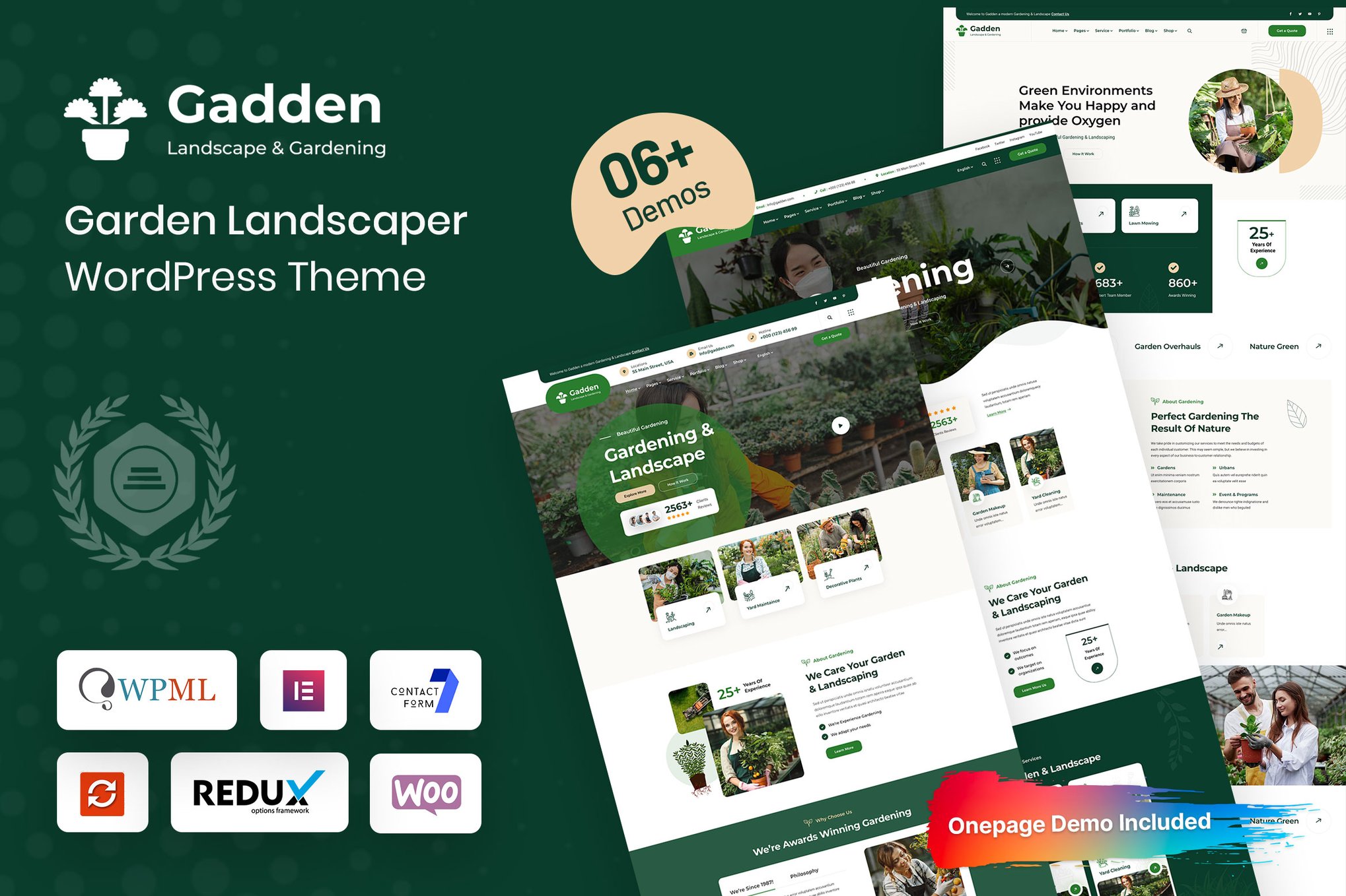 Gadden - Garden Landscaper WordPress Theme theme cover image