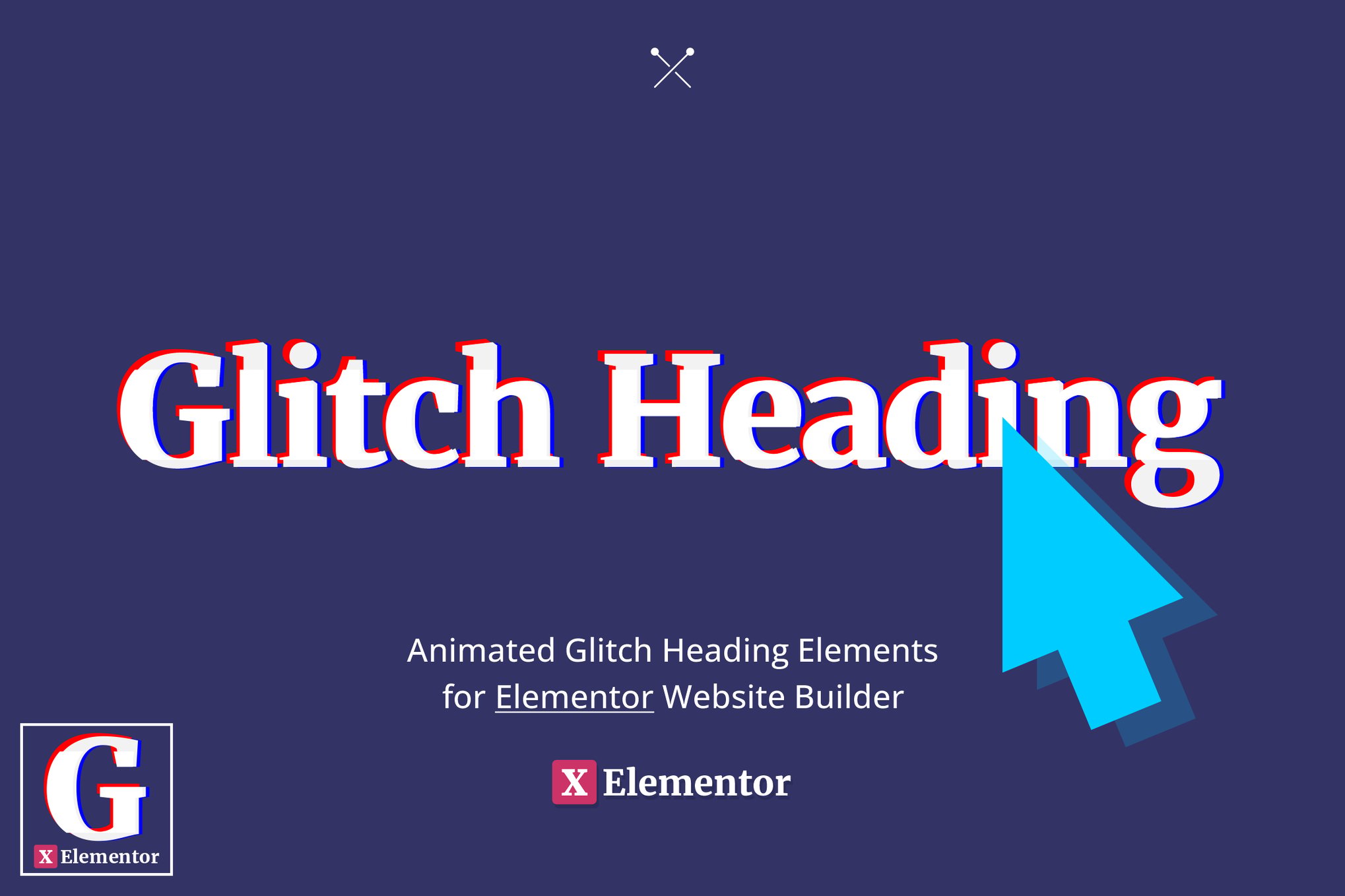 Glitch Heading for Elementor plugin cover image