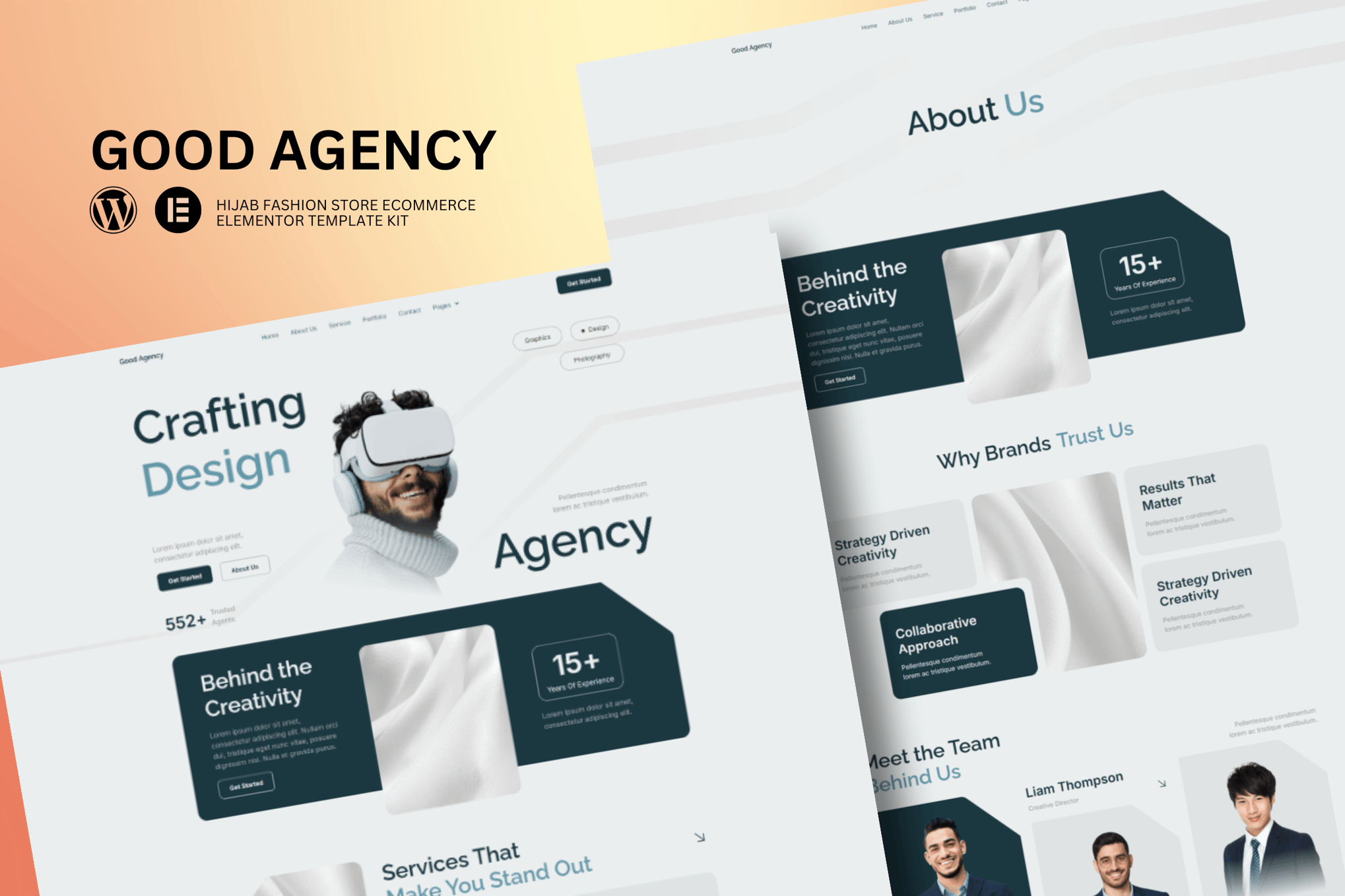GoodAgency - Creative Agency Elementor Template Kit template kit cover image
