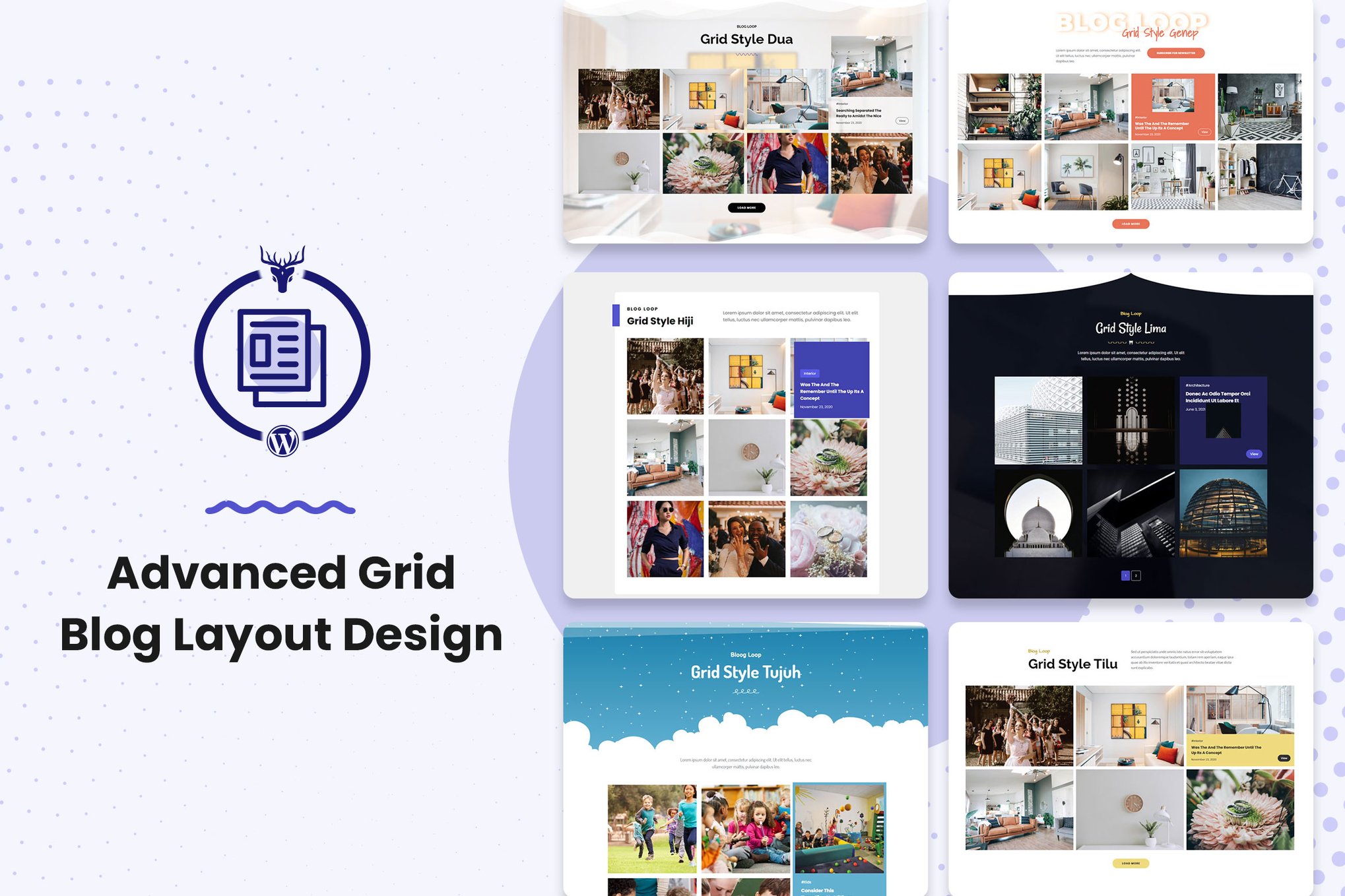 Grid Blog Layout WordPress Plugin plugin cover image