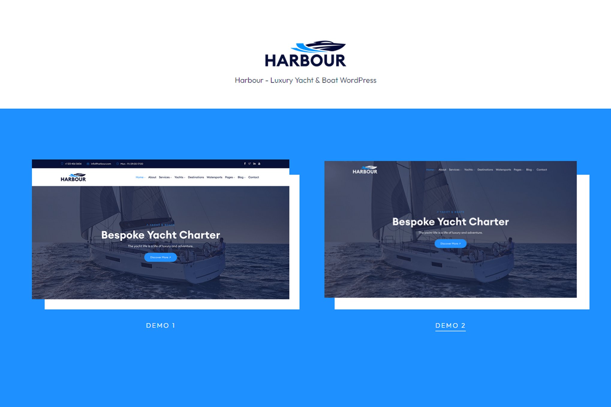 Harbour - Luxury Yacht & Boat WordPress Theme theme cover image