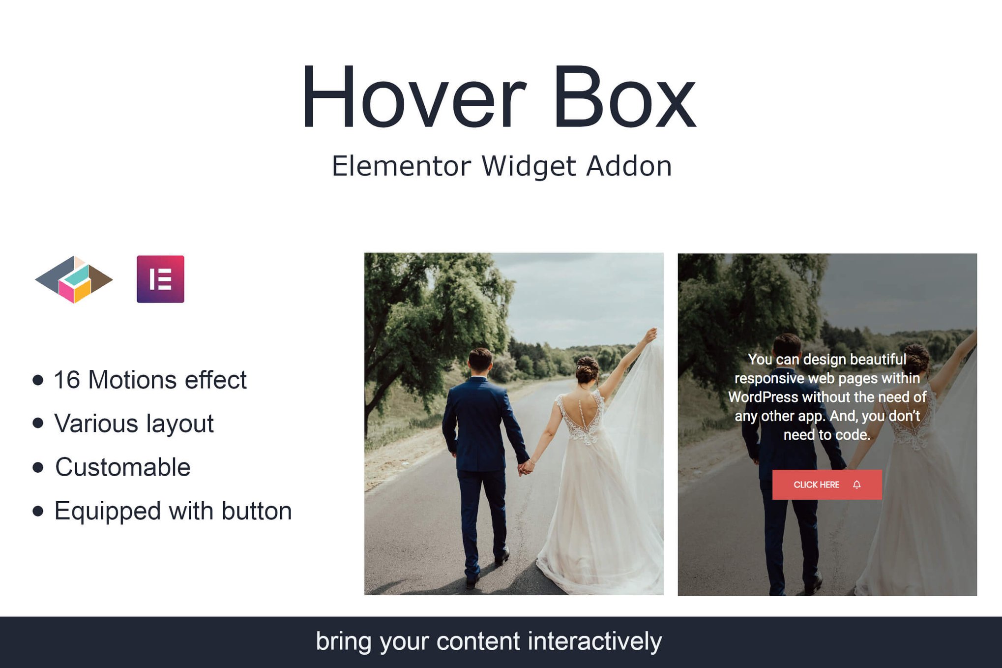 Hover Box Elementor Page Builder Addon plugin cover image
