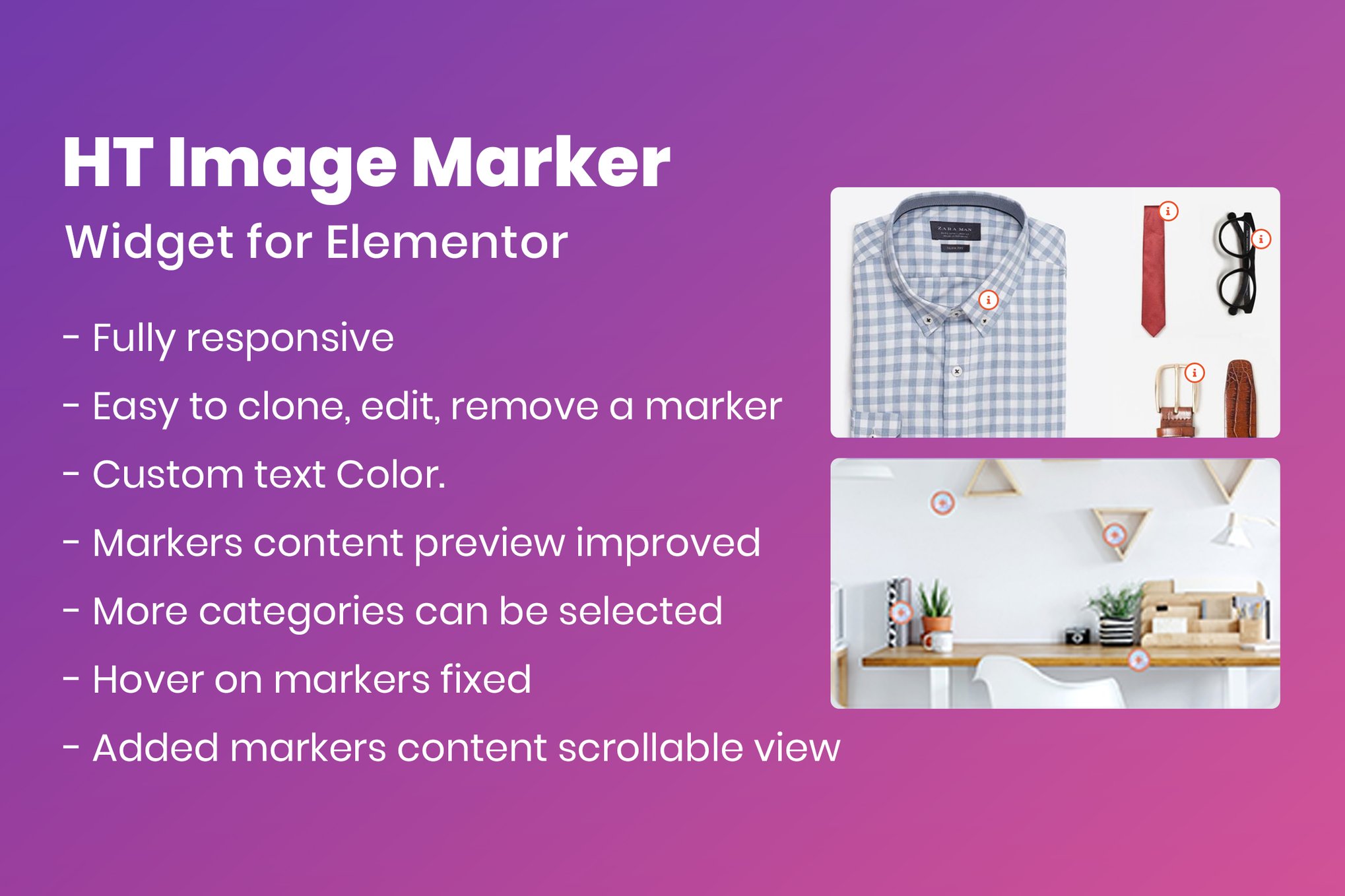 HT Image Marker for Elementor plugin cover image