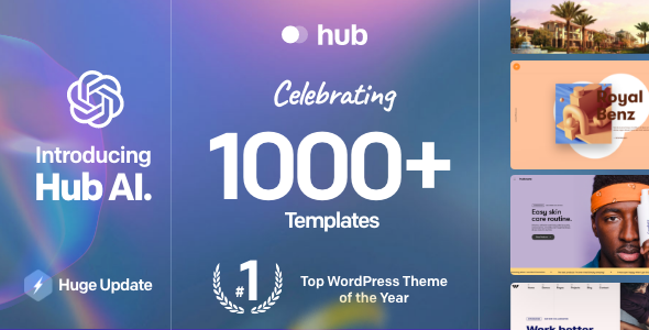 Hub - Responsive Multi-Purpose WordPress Theme theme cover image